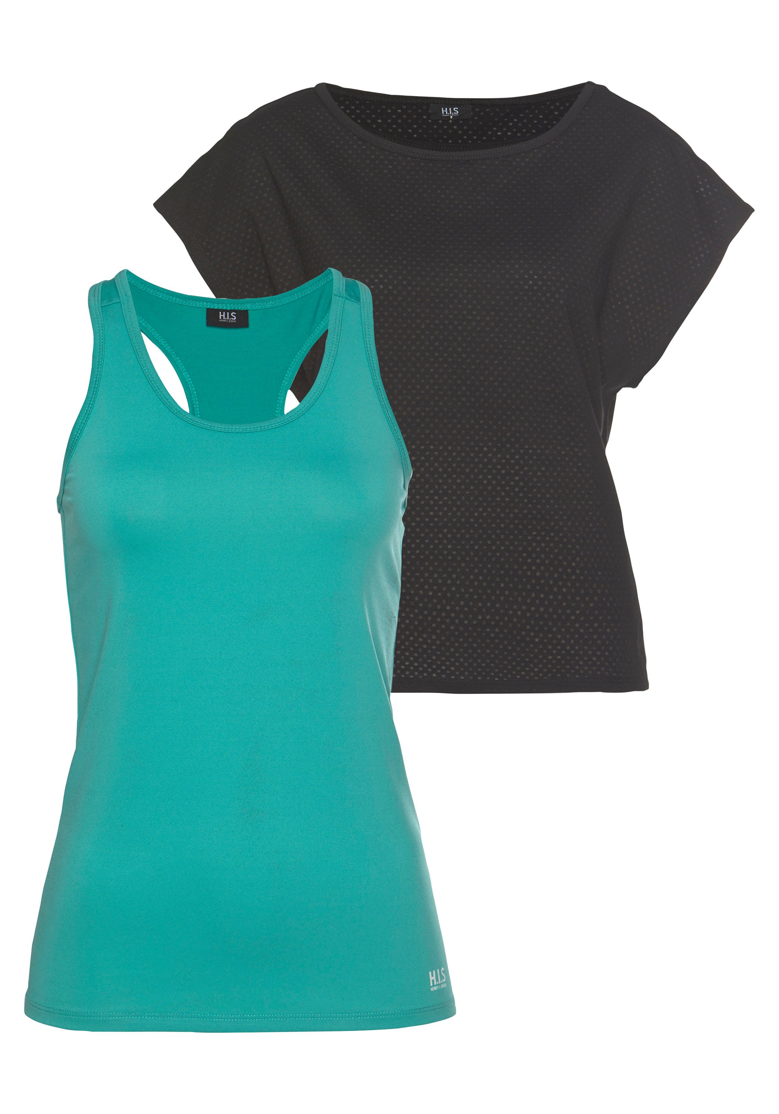H.I.S Trainingsshirt 2-tlg. Shirt & Top (Spar-Set, 2-tlg) Kurzarm, bequeme günstig online kaufen