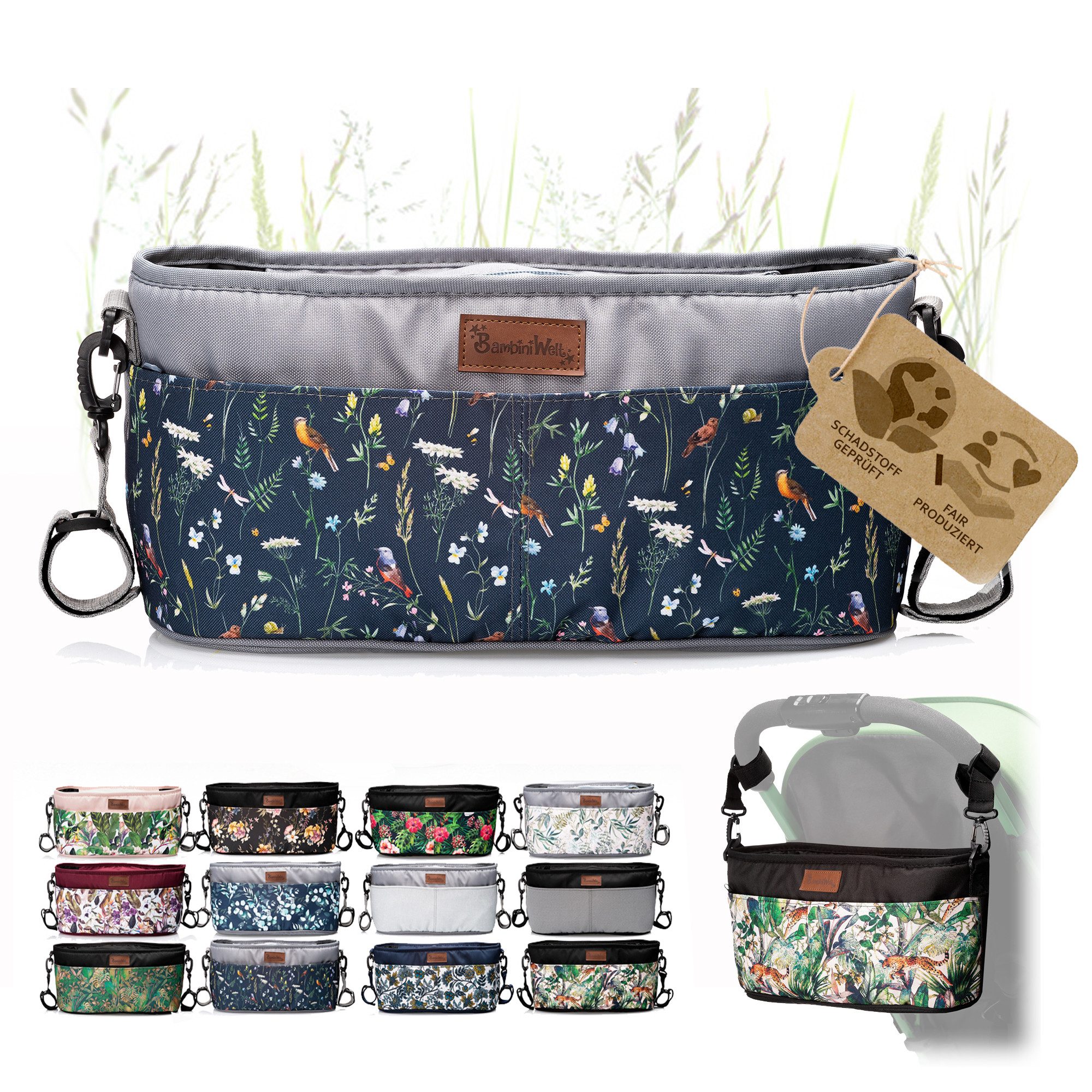 Wickeltasche Wickeltasche ORGANIZER Kinderwagen Buggy Babytasche mit Getränkehalter