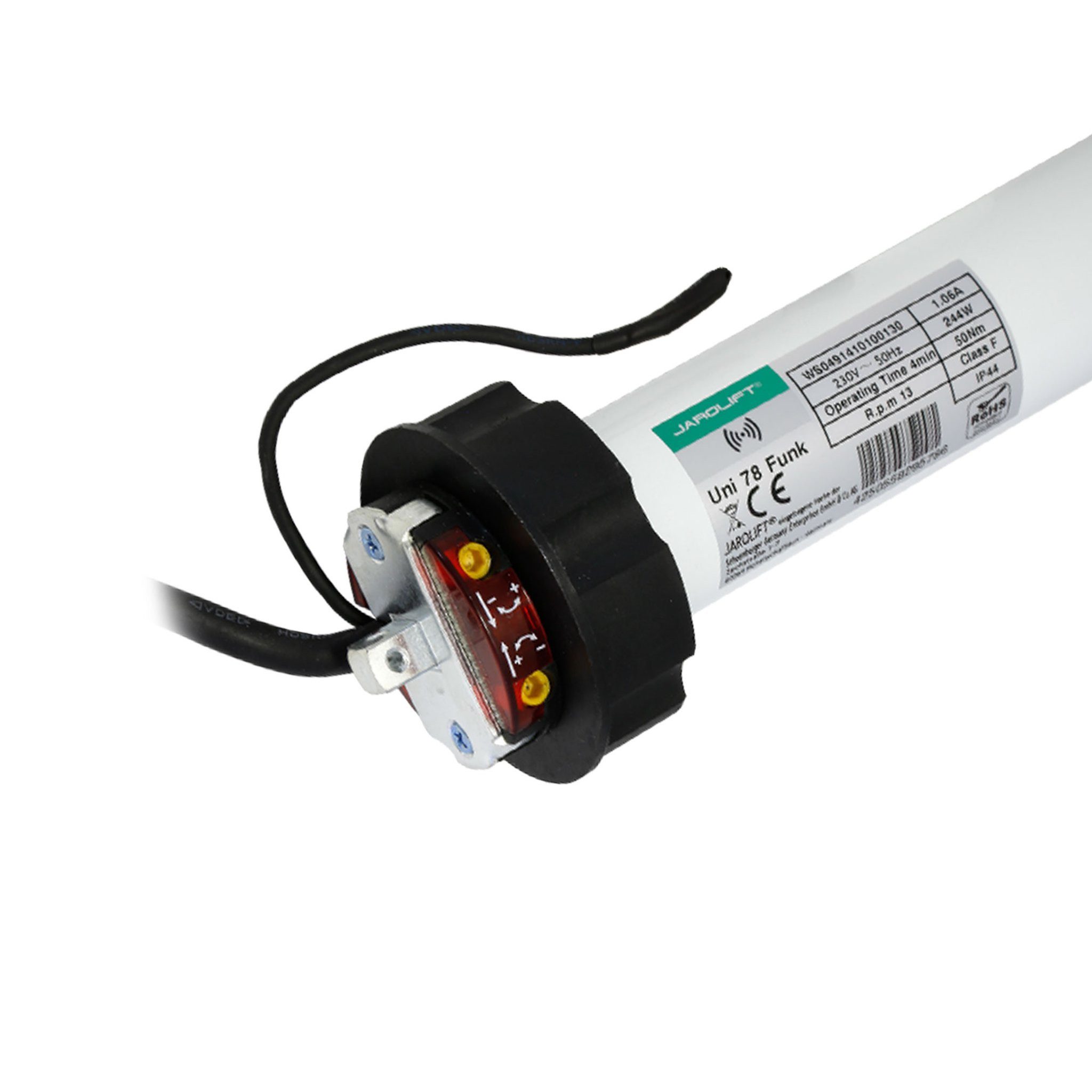 jarolift Markisenmotor Funk-Markisenmotor Universal, UNI78F (50 Nm / SW78), (Set, 1 St), 78 mm, mit Funk, 50 Nm