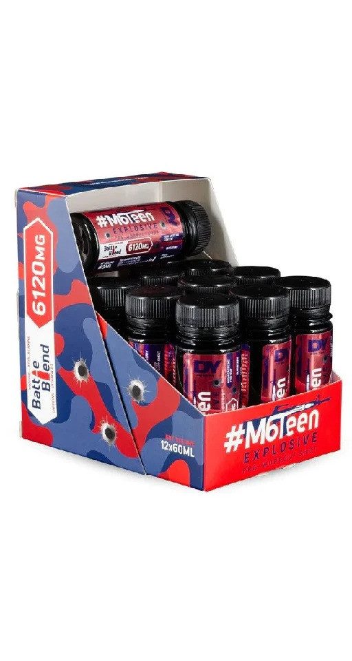 DY Nutrition M6Teen Prewokrout Shots 12x60ml - Cherry Flüssigkeit, 720 ml, Flüssigkeit