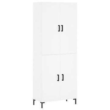 furnicato Sideboard Highboard Weiß 69,5x34x180 cm Holzwerkstoff