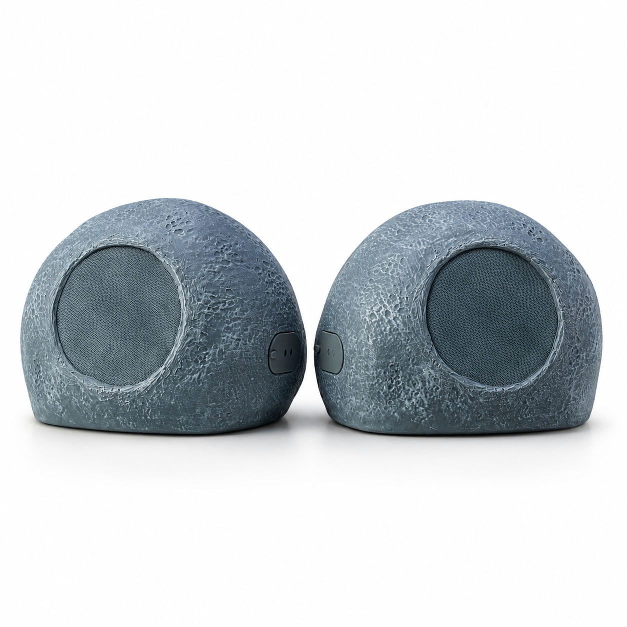McGrey SSB-420 GY/ED BT Steinlautsprecher Paar, Bluetooth 5.4, IPX5 Außenlautsprecher (Bluetooth, 16 W, Bluetooth 5.4, IPX5 und eckige Steinoptik im Paar)