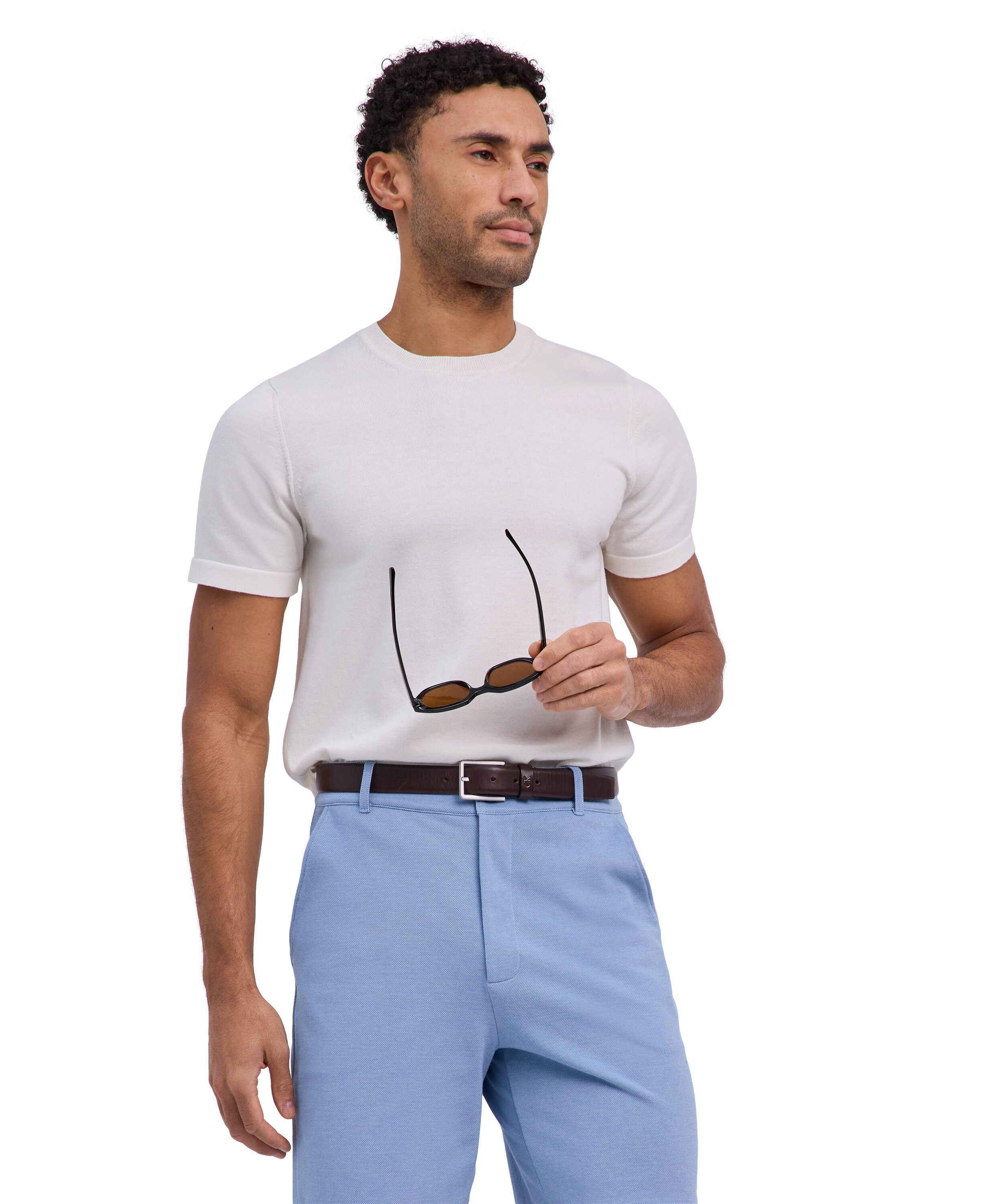 FALKE T-Shirt FALKE Cotton Knit Herren (1-tlg., 1)