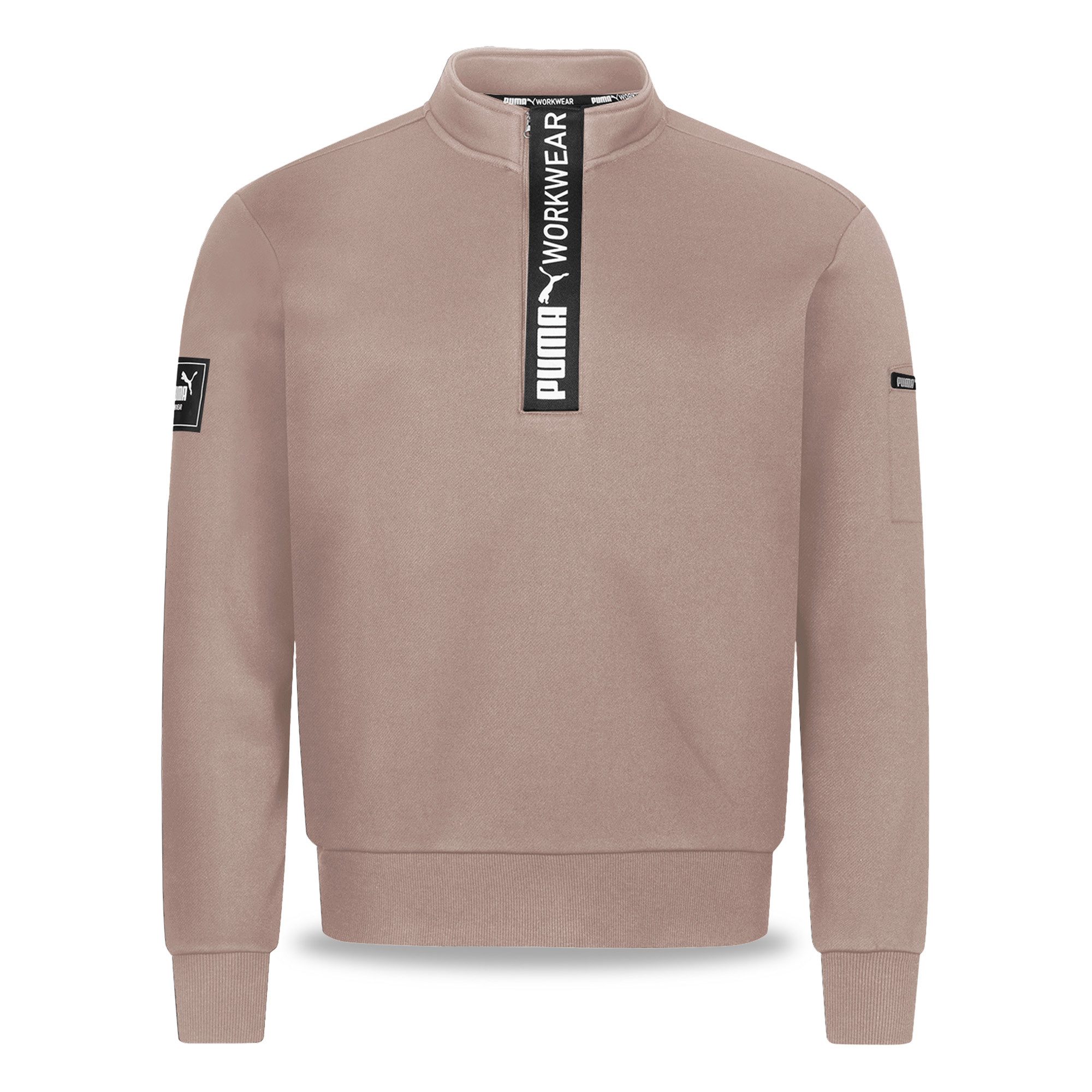 PUMA Workwear Sweatshirt ADVANCED Herren Pullover mit Reißverschluss mit Utility Fach Robustes und atmungsaktives Gewebe - Für Handwerk und Logistik