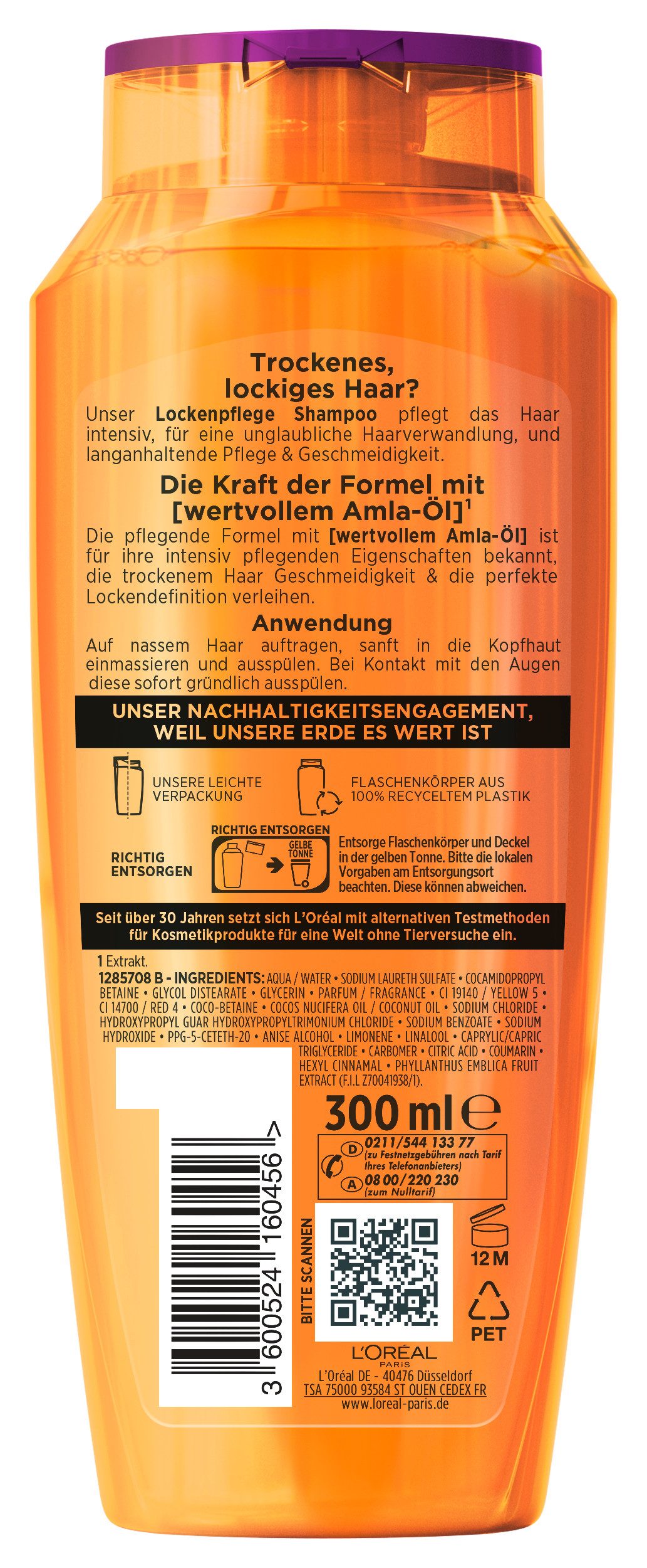 L'ORÉAL PARIS Haarshampoo L'Oréal Paris Elvital ÖL Magique Amla Shampoo, Packung, 6-tlg., Amla Öl für lockiges, trockenes Haar, Sprungkraft für deine Locken.
