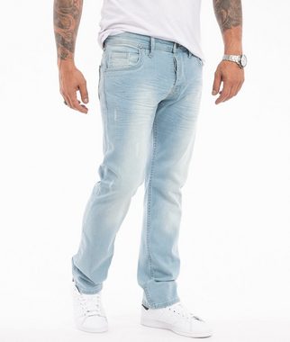 Rock Creek Regular-fit-Jeans Herren Jeans Stonewashed Hellblau RC-331