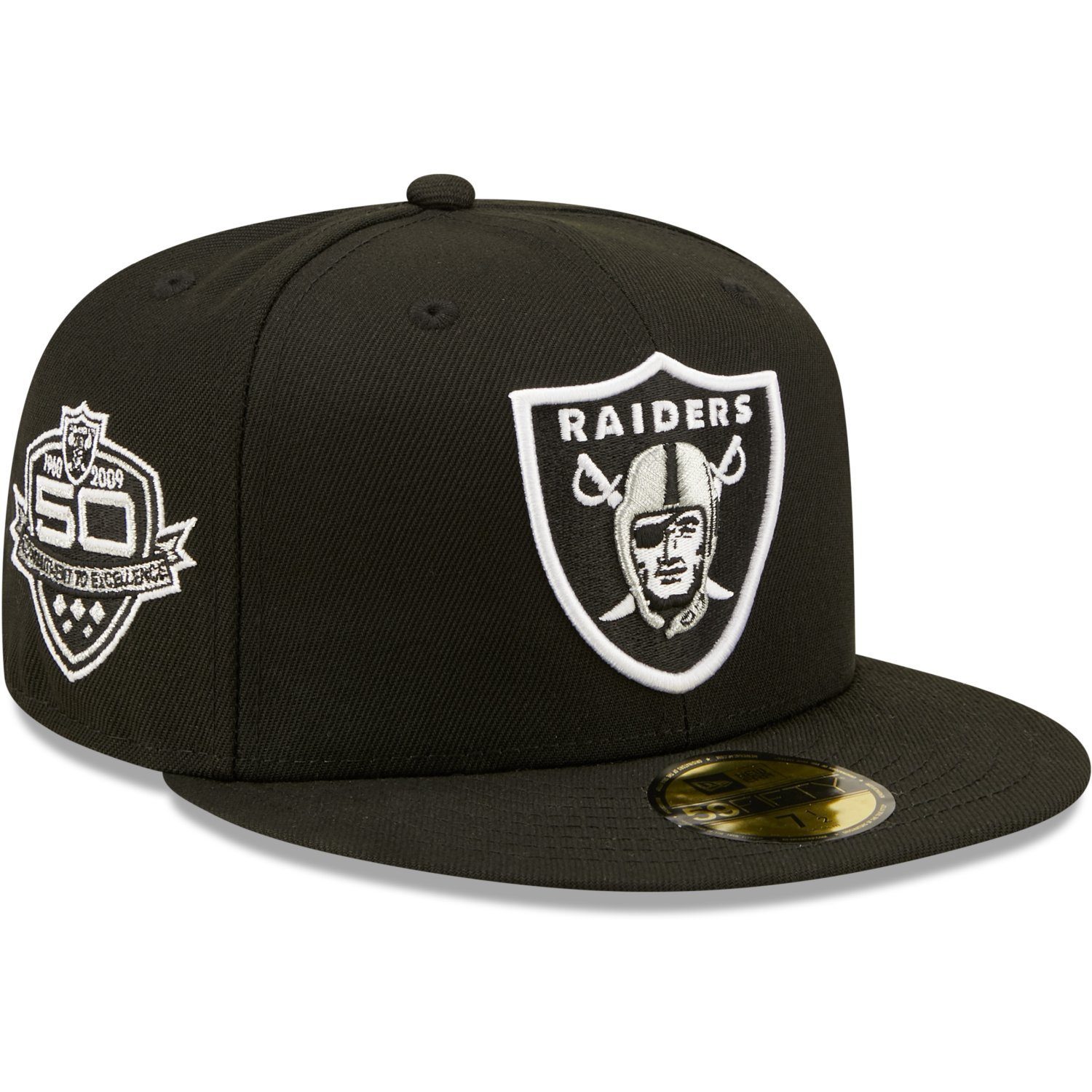 New Era Fitted Cap 59Fifty Las Vegas Raiders 50 Years