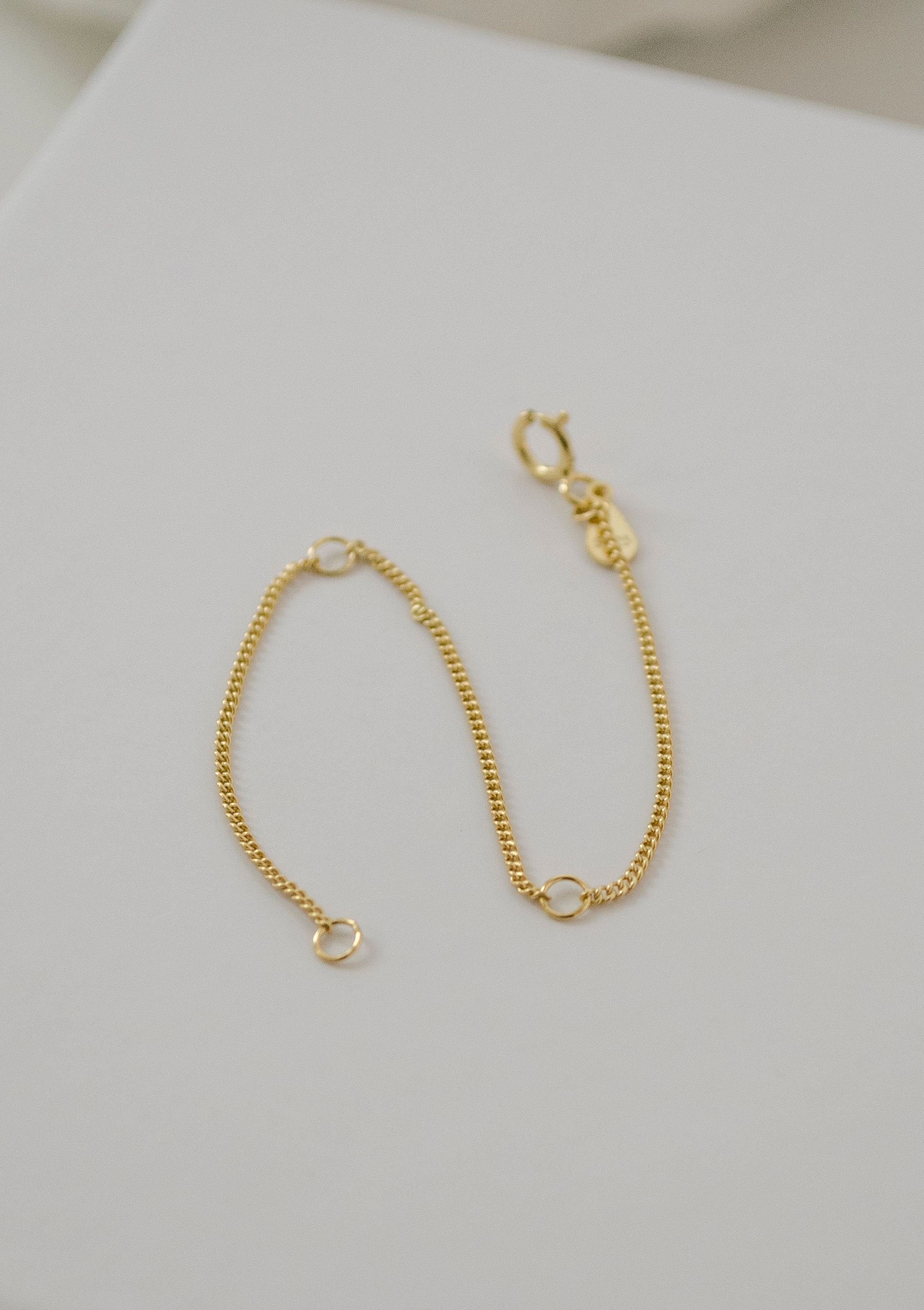 Hey Happiness Kettenverlängerung um 3,5 cm bis 10,5 cm, Silberschmuck vergoldet 18K Roségold, Verlängerungskette aus 925 Sterling Silber – Bild 3 von 5