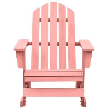 furnicato Gartenstuhl Adirondack-Schaukelstuhl Massivholz Tanne Rosa