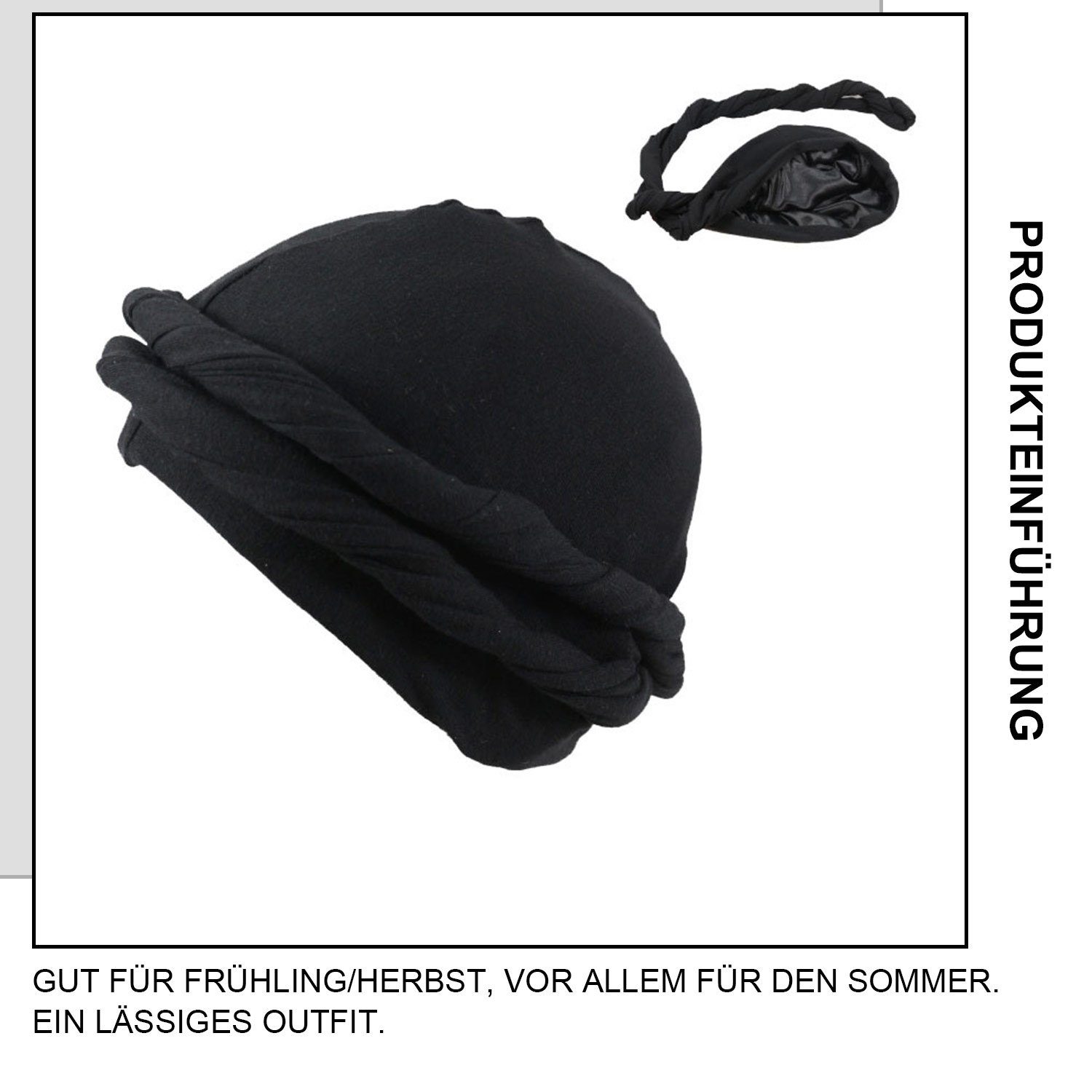 MAGICSHE Turbanmütze Kopfbedeckung, Schlapphut Ethnic Herren Armeegrün Turban Turban Hut