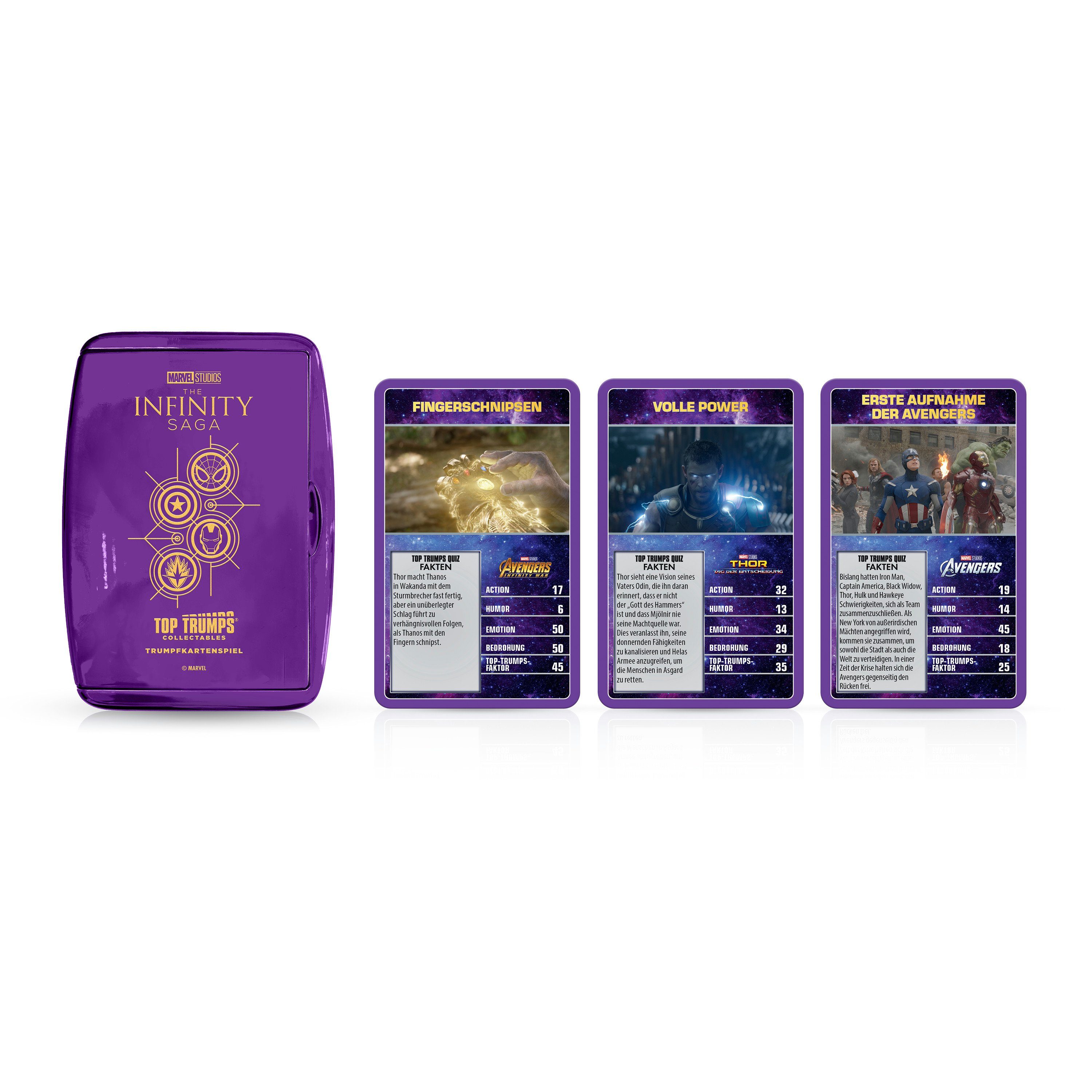 Winning Moves Spiel Top Trumps Collectables - Marvel, Quartett