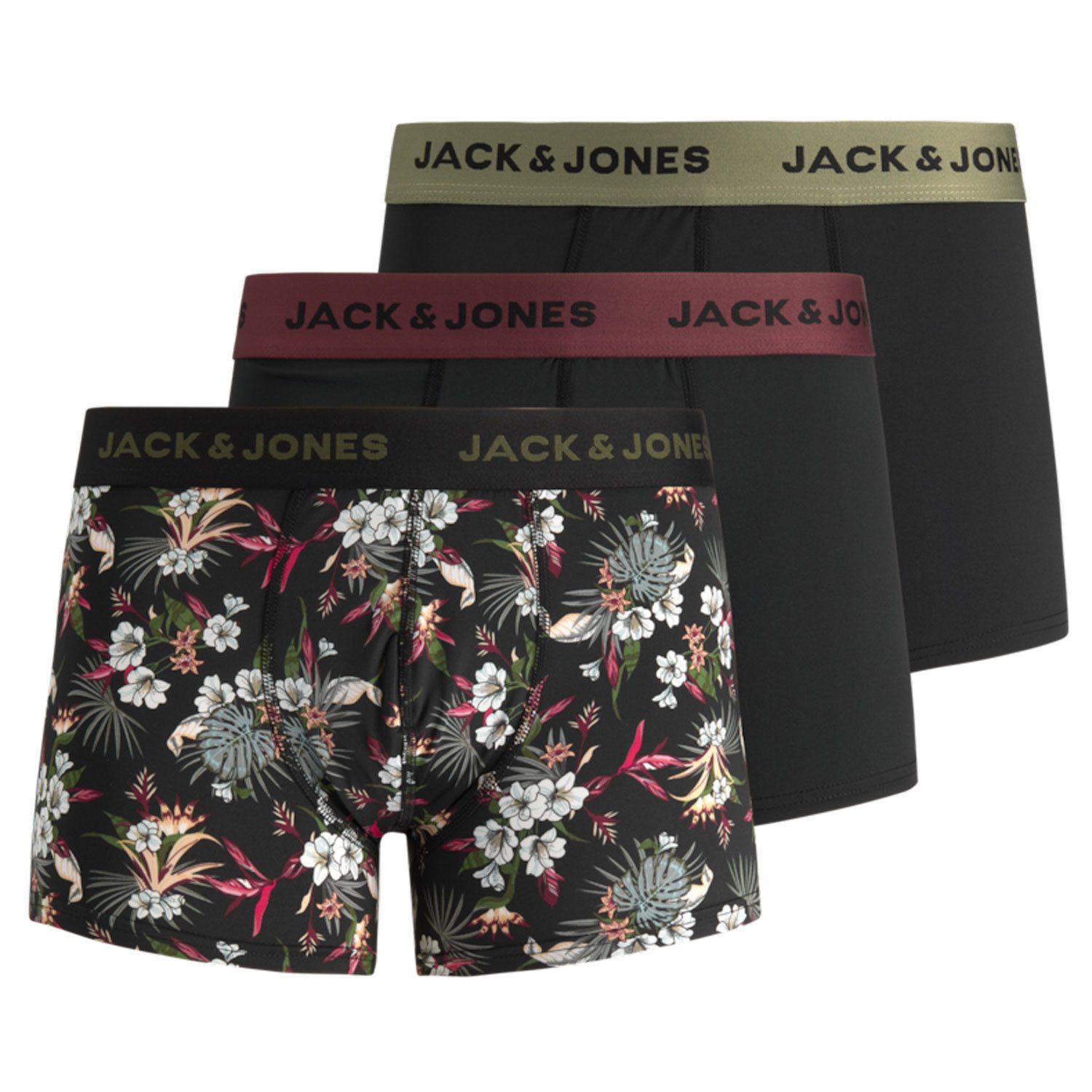 Jack & Jones Boxershorts hoch flexibel und komfortabel im 3er Pack