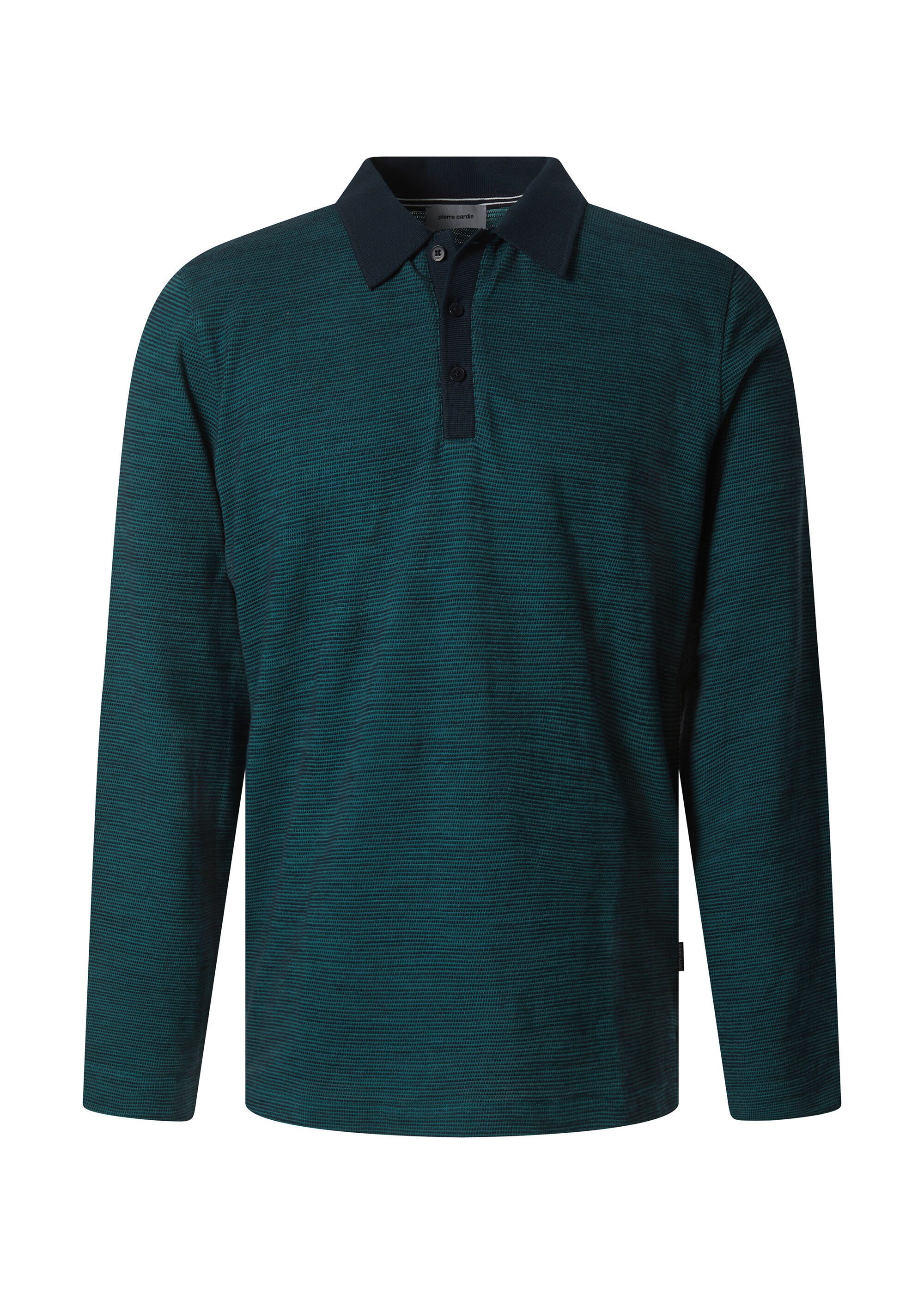 Pierre Cardin Langarmshirt (1-tlg) Bicolor-Design