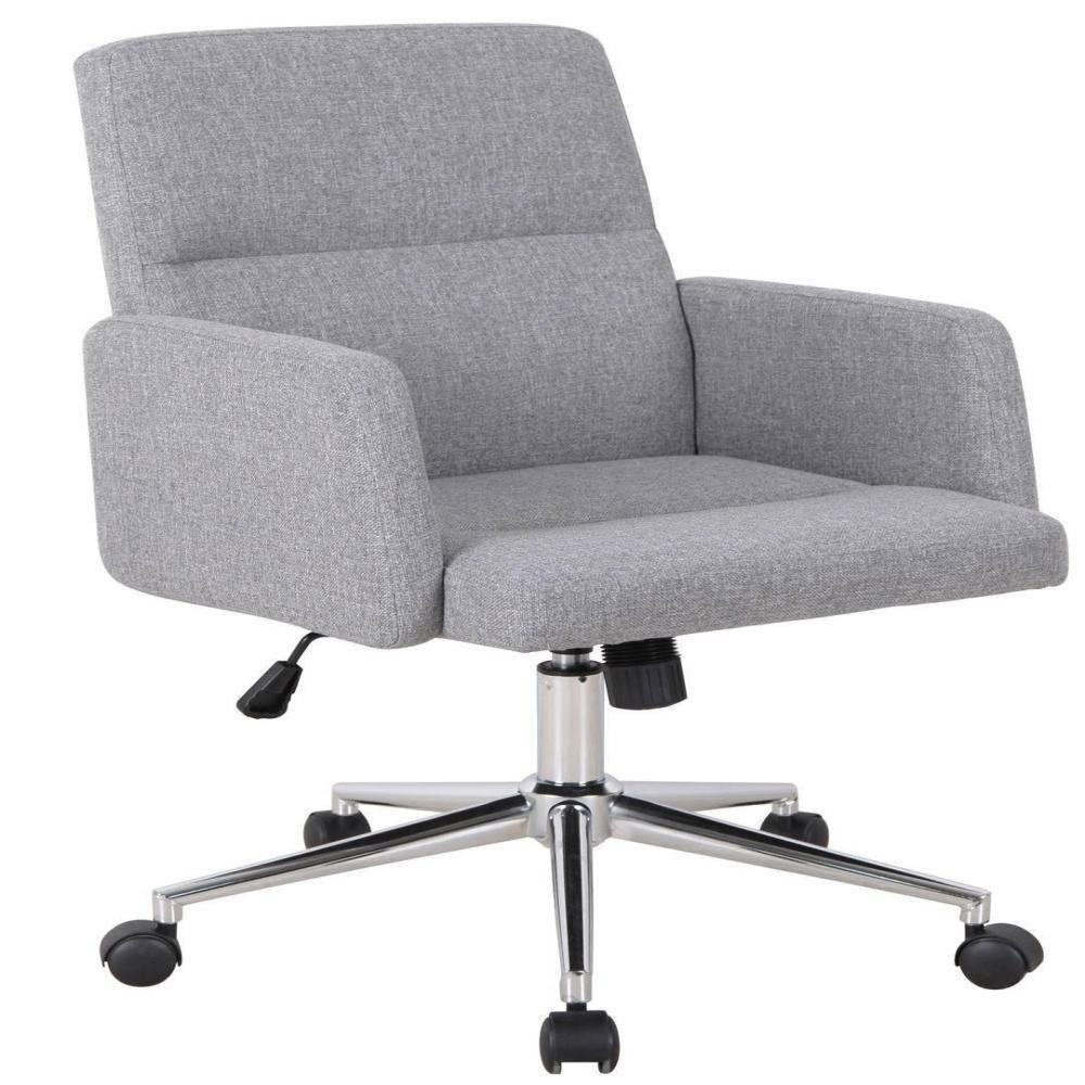 SixBros. Schreibtischstuhl Bürostuhl Grau Stoff CX1320L/8324 günstig online kaufen