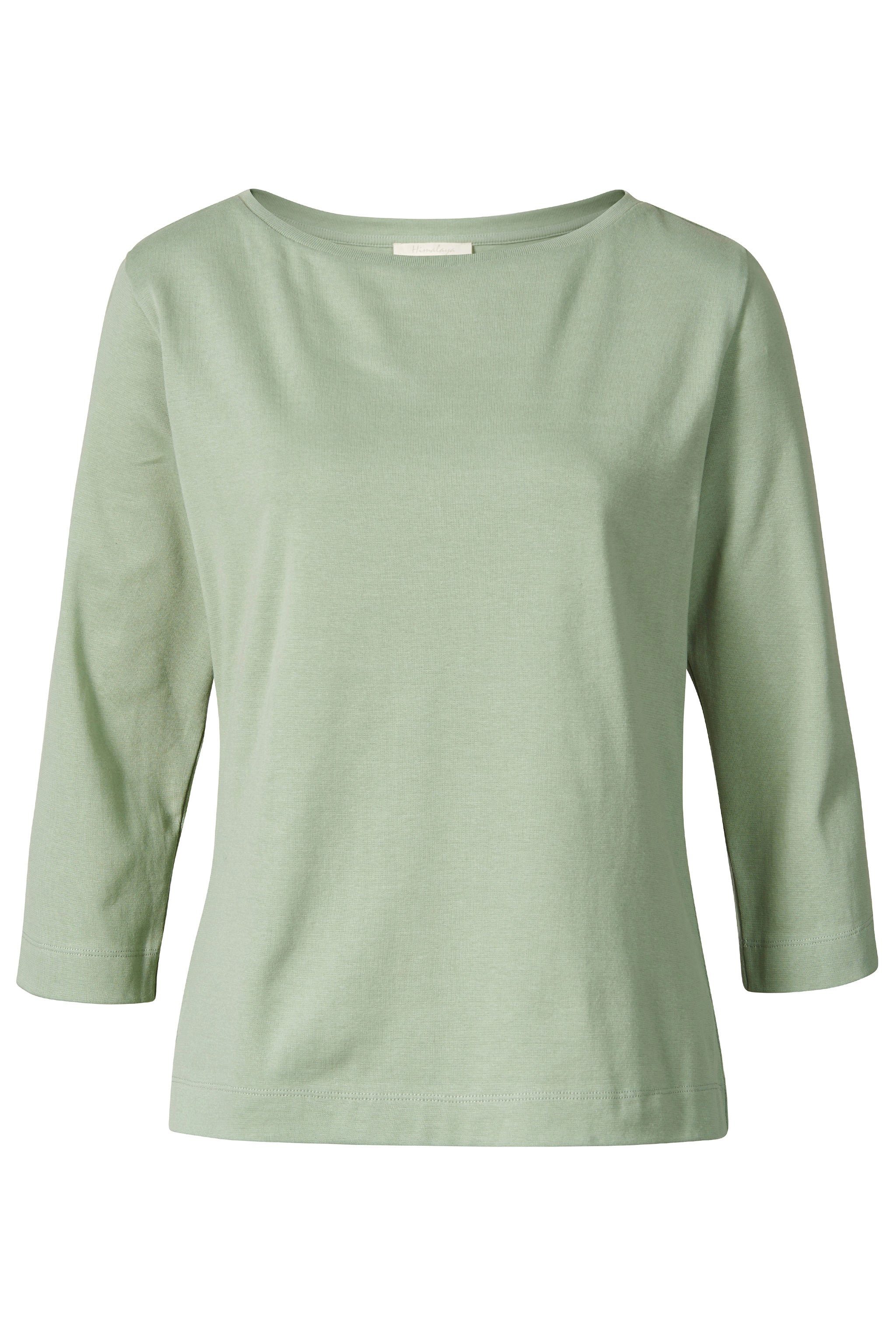 Himalaya Clothing Kurzarmshirt Basic Shirt 3/4 Arm Damen "Alma" mit Rundhal günstig online kaufen