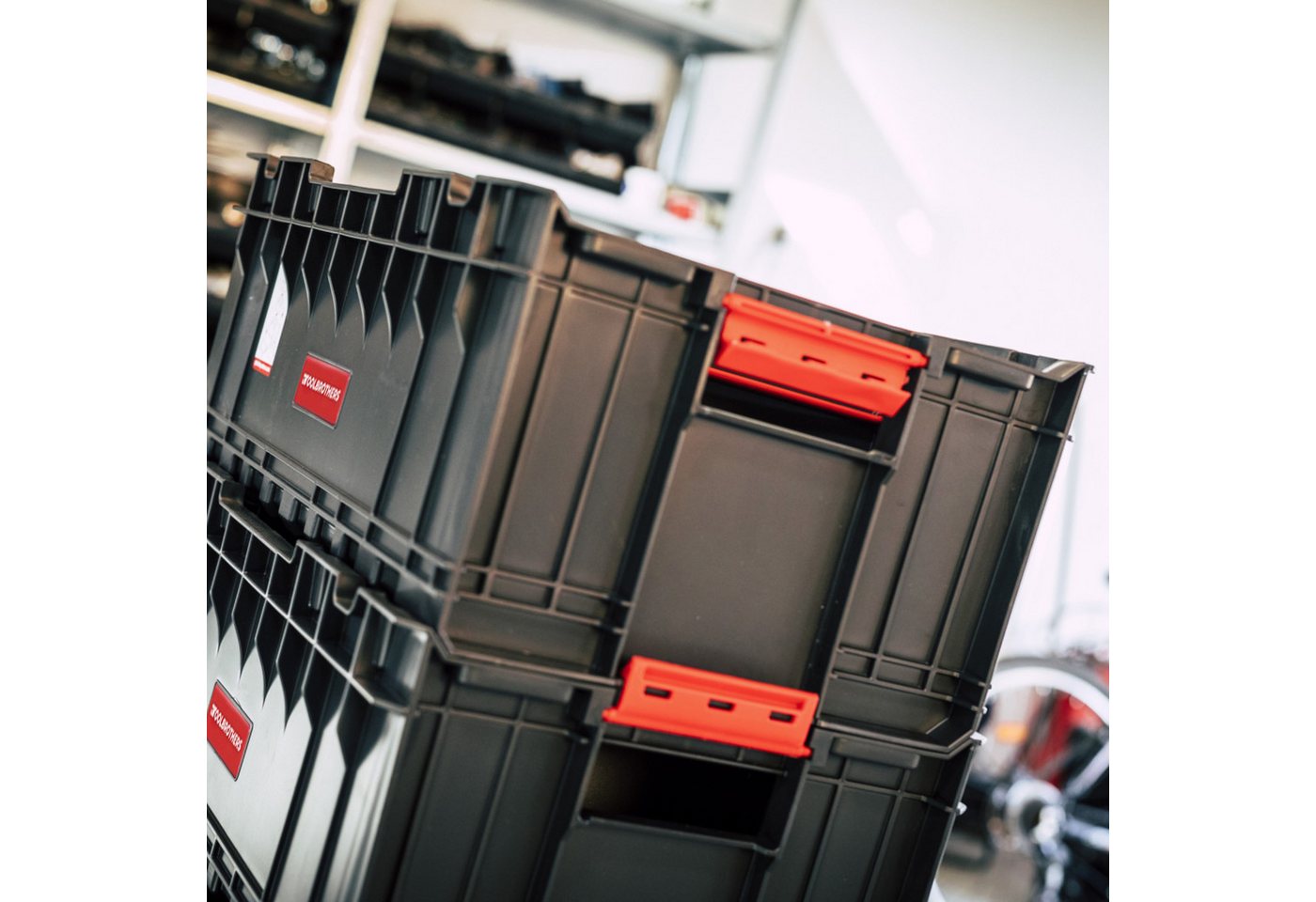 Thumbnail - Toolbrothers Werkzeugkoffer RHINO XXL Werkzeug Box ECO Basic 35 l stapelbar