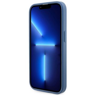 Guess Smartphone-Hülle Guess 4G Printed Stripes MagSafe Schutzhülle Apple iPhone 14 Pro Blau