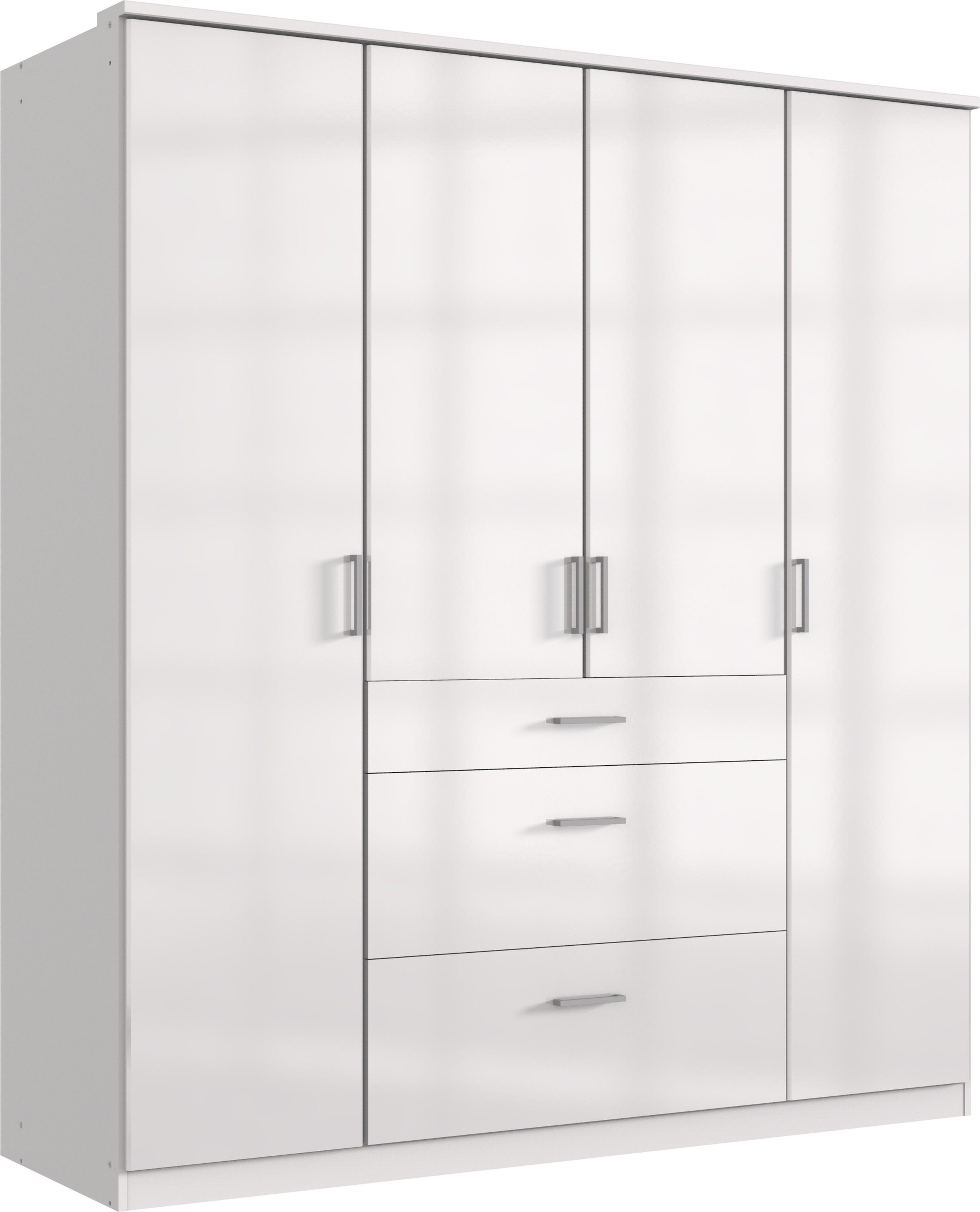 möbel-direkt.de Kleiderschrank Clack in Weiß (komplett, 1-St., Kleiderschrank) Made in Germany