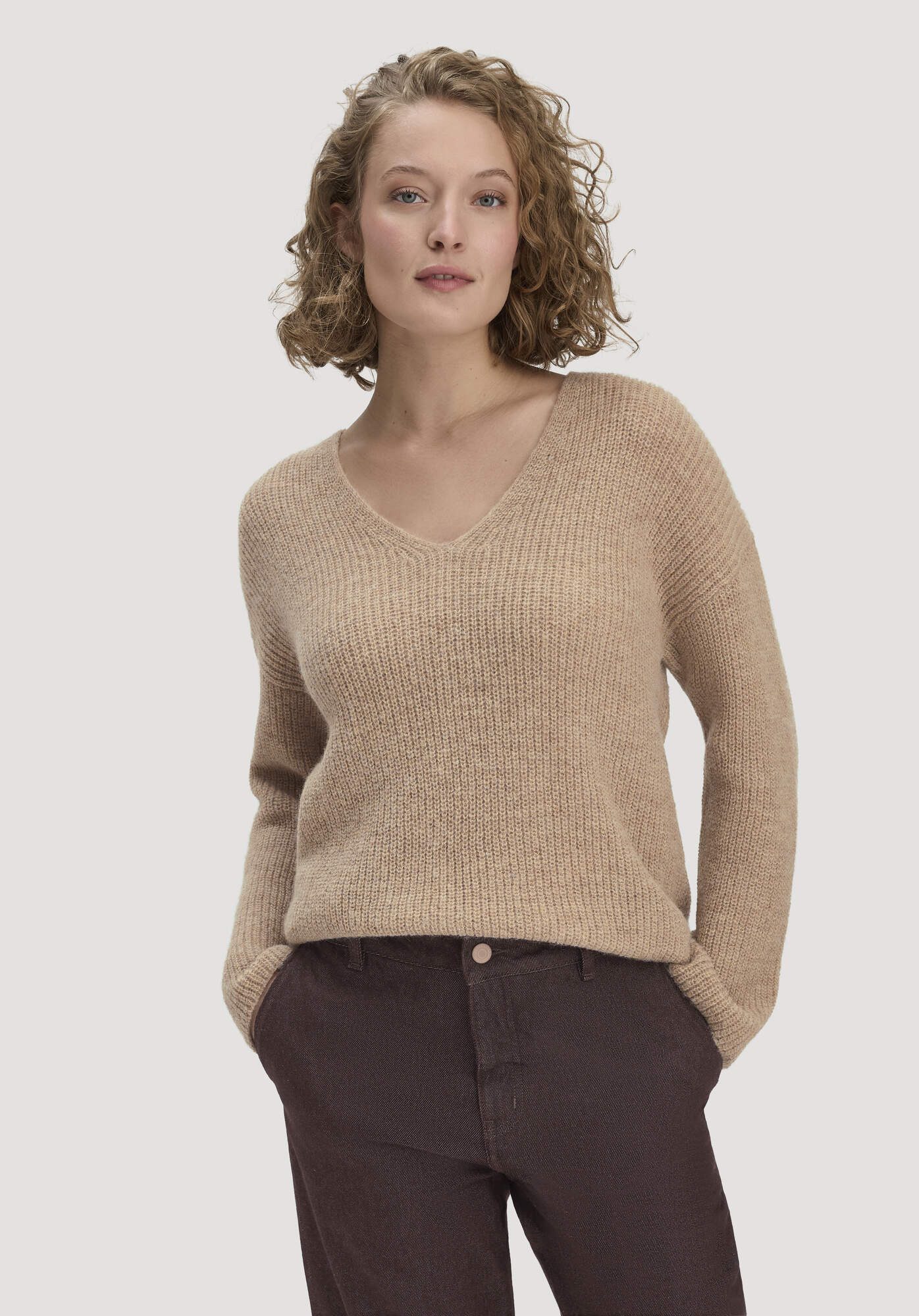 Hessnatur Strickpullover aus reinem Alpaka (1-tlg) – Bild 2 von 5