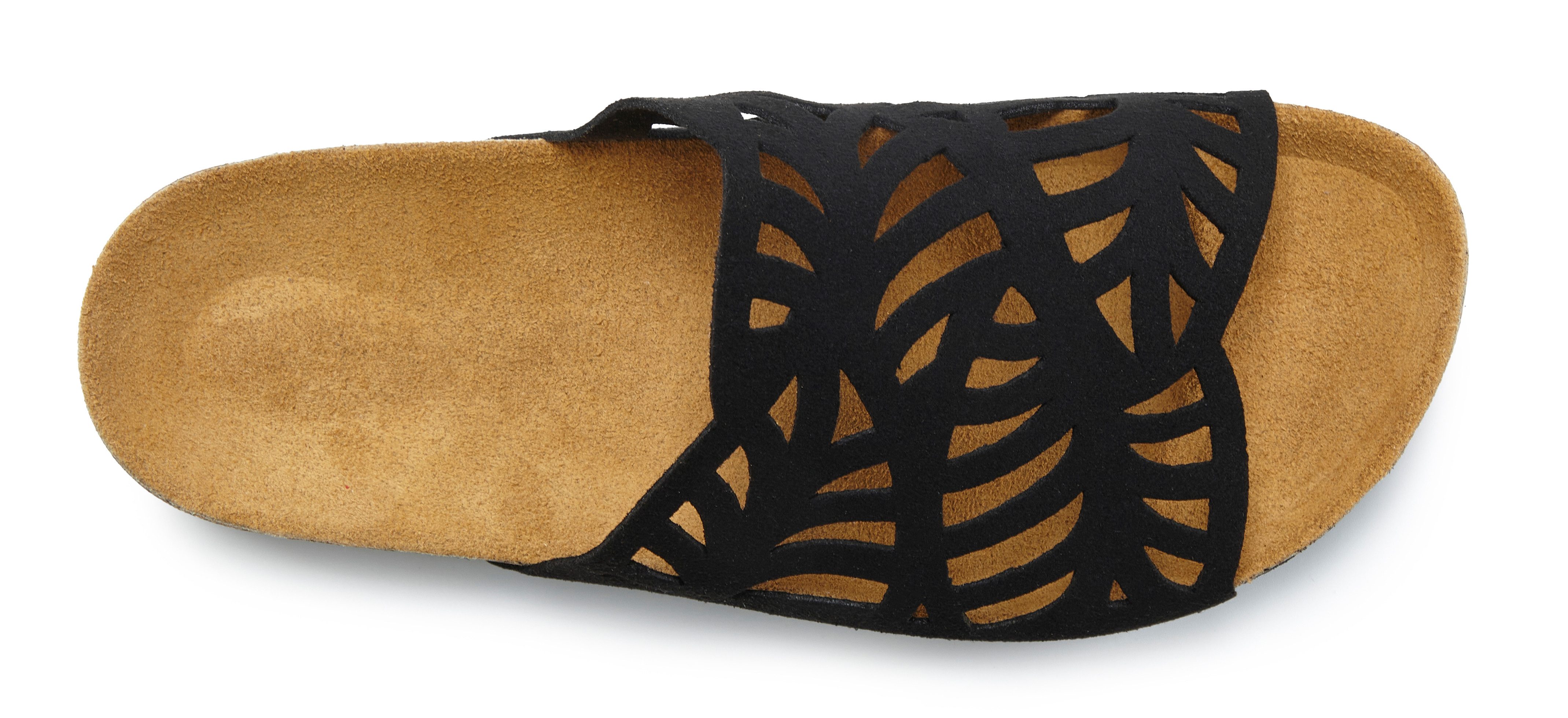 Vivance Mule, offener Schuh, Sandale, Sandalette, Sommerschuh, Pantolette NEU mit Korkfußbett und Lederanteil