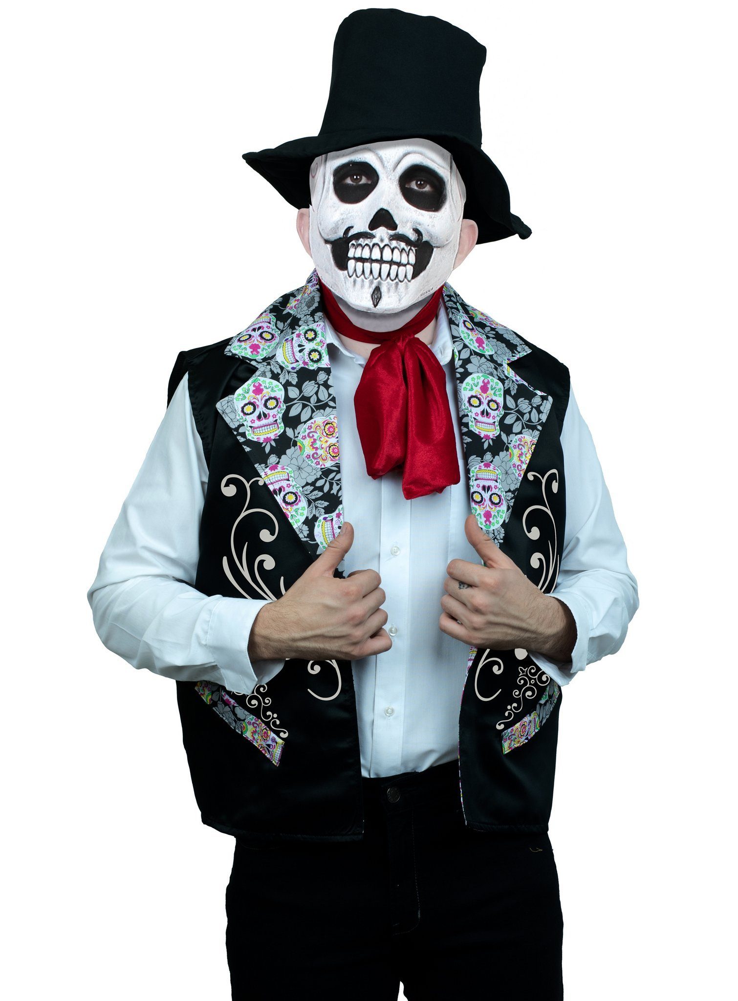 Ghoulish Productions Kostüm Mister Muerte, Für die schnelle Kostümierung zum Dia de los Muertos