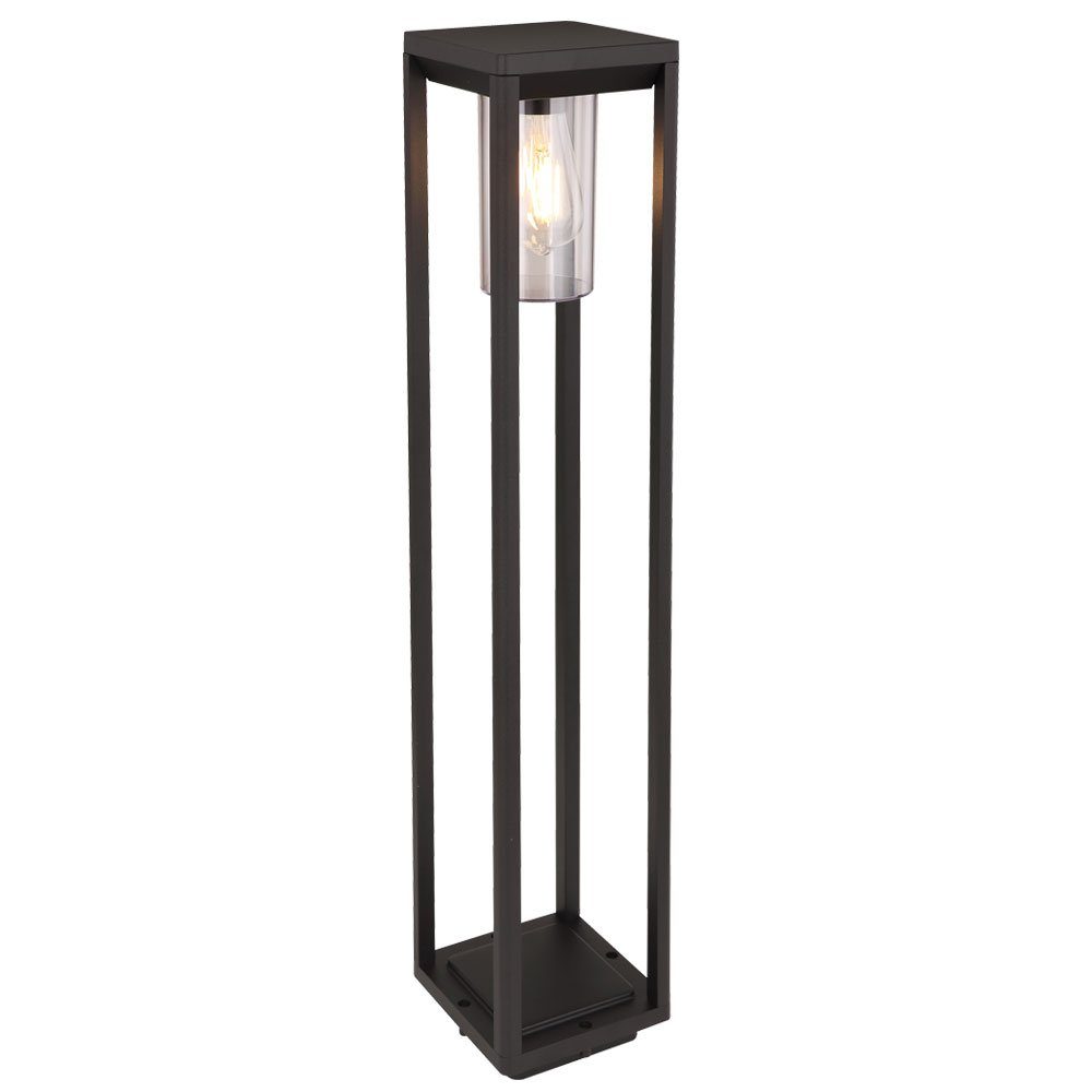 etc-shop LED Strahler Leuchtmittel Garten Stand Deko Warmweiß, Filament Außen-Stehlampe, inklusive, ALU Leuchte schwarz-matt