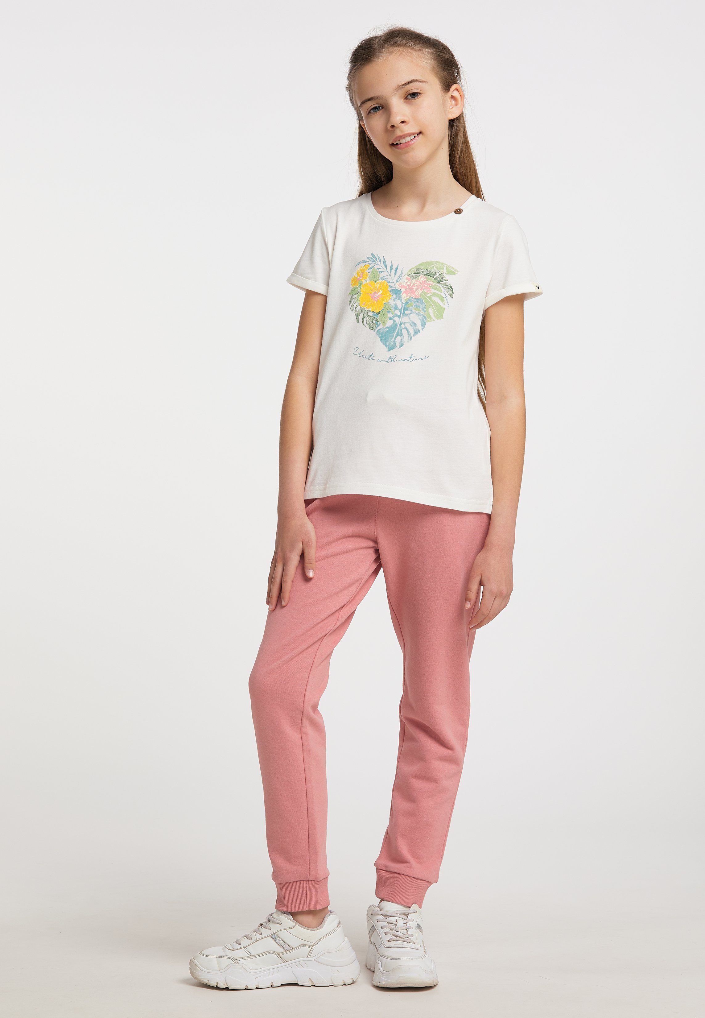 Ragwear T-Shirt EIKA PRINT ORGANIC Nachhaltige & Vegane Mode WHITE