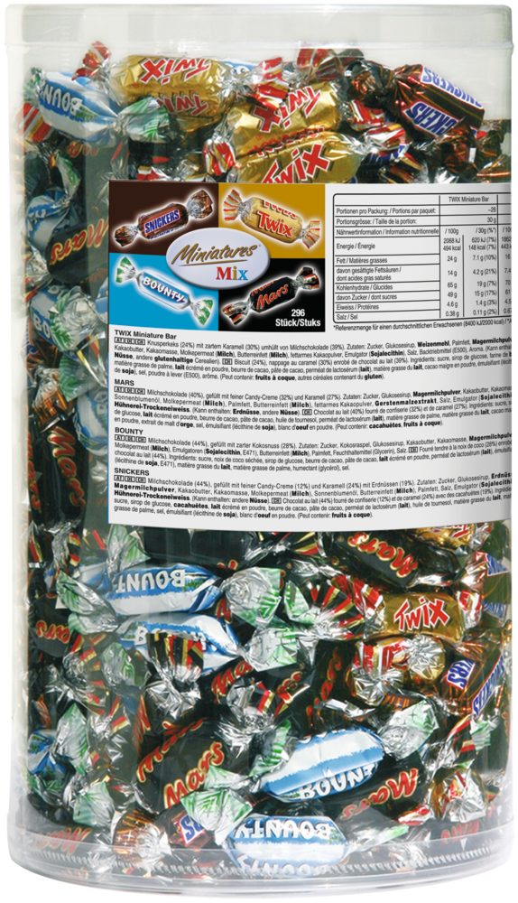 Mars GmbH Süßigkeit MINIATURES Mix 1x3kg Catering