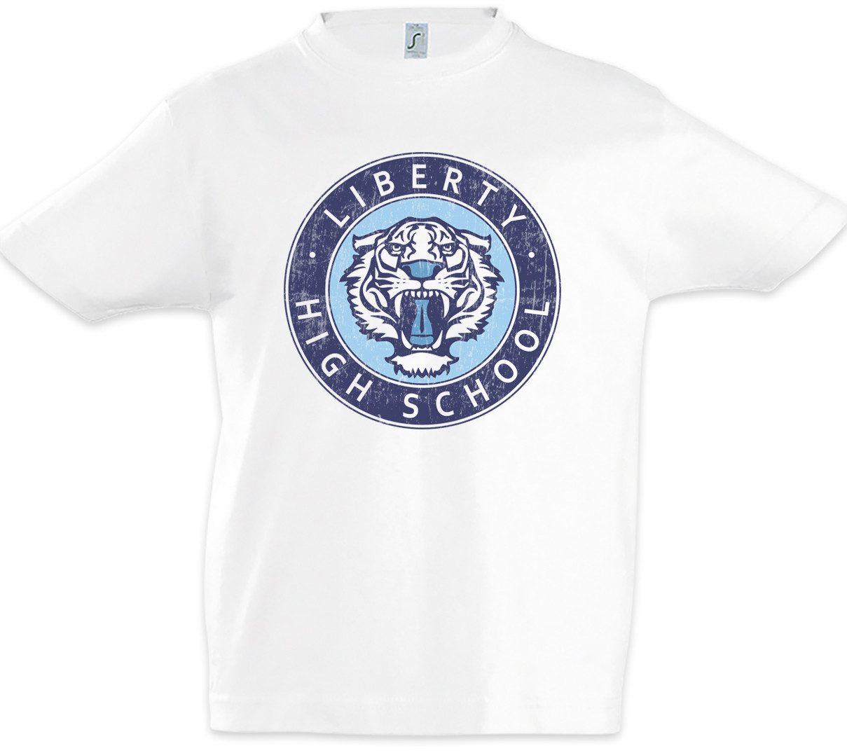 Print-Shirt Liberty High I Kinder T-Shirt School 13 Schule Tape Reasons Team