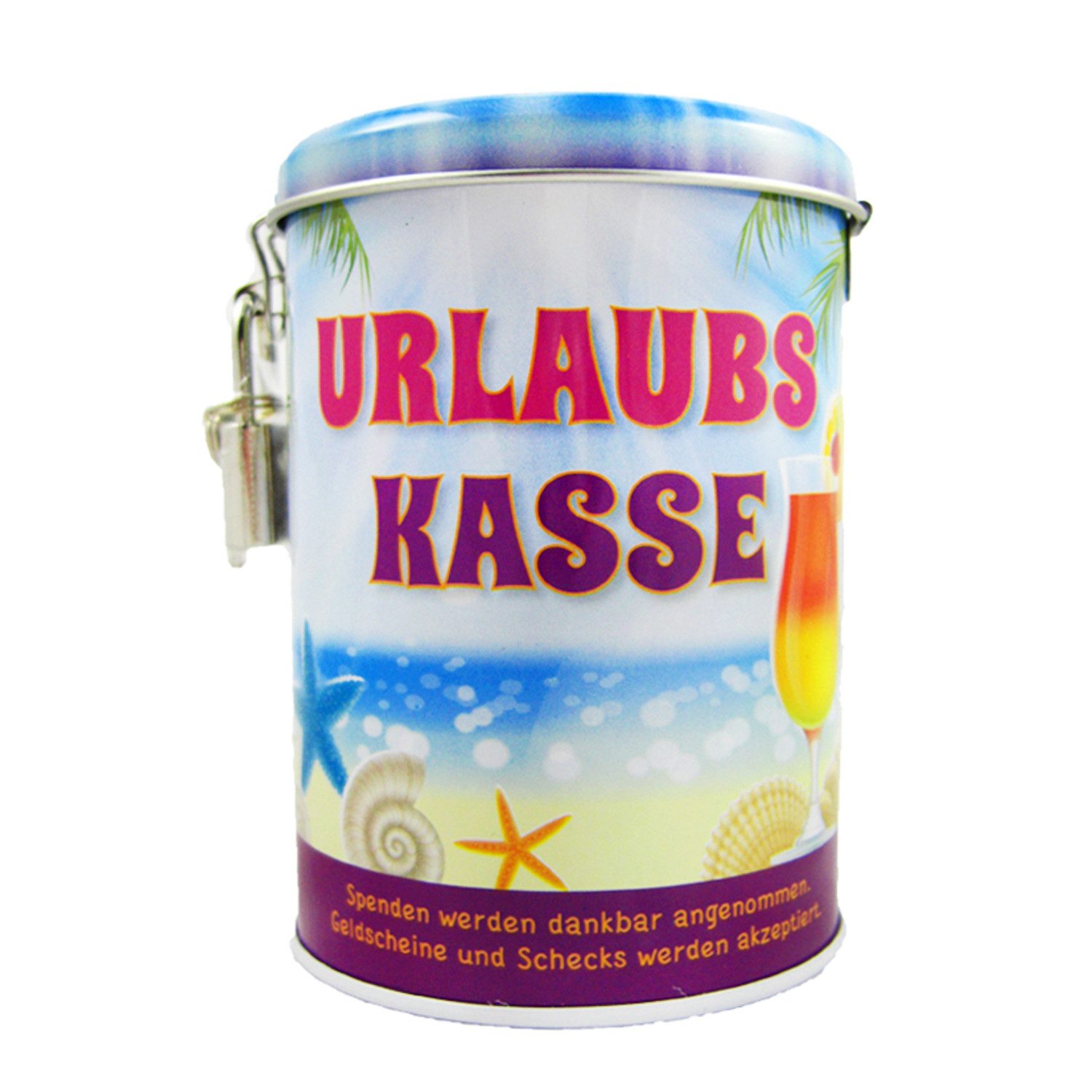 Spardose Urlaub Spardose mit Schloss und Schlüssel