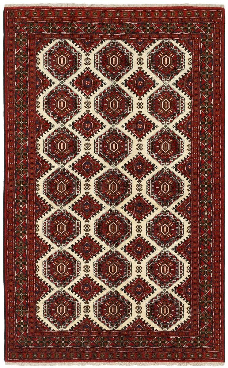 Orientteppich Turkaman 154x244 Handgeknüpfter Orientteppich / Perserteppich, Nain Trading, rechteckig, Höhe: 6 mm