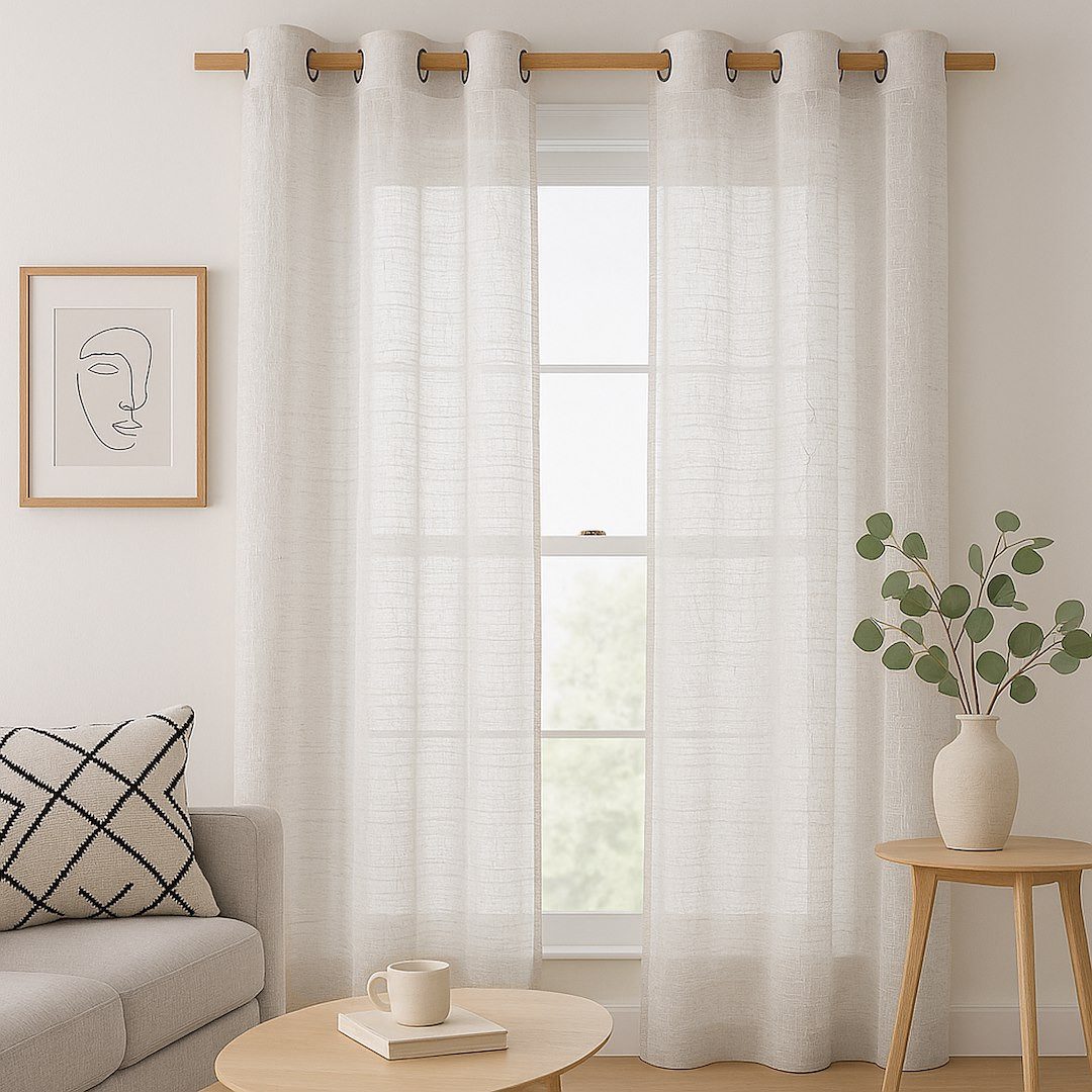 Restilo Gardine Gardine Vorhang Transparent Leinen günstig online kaufen