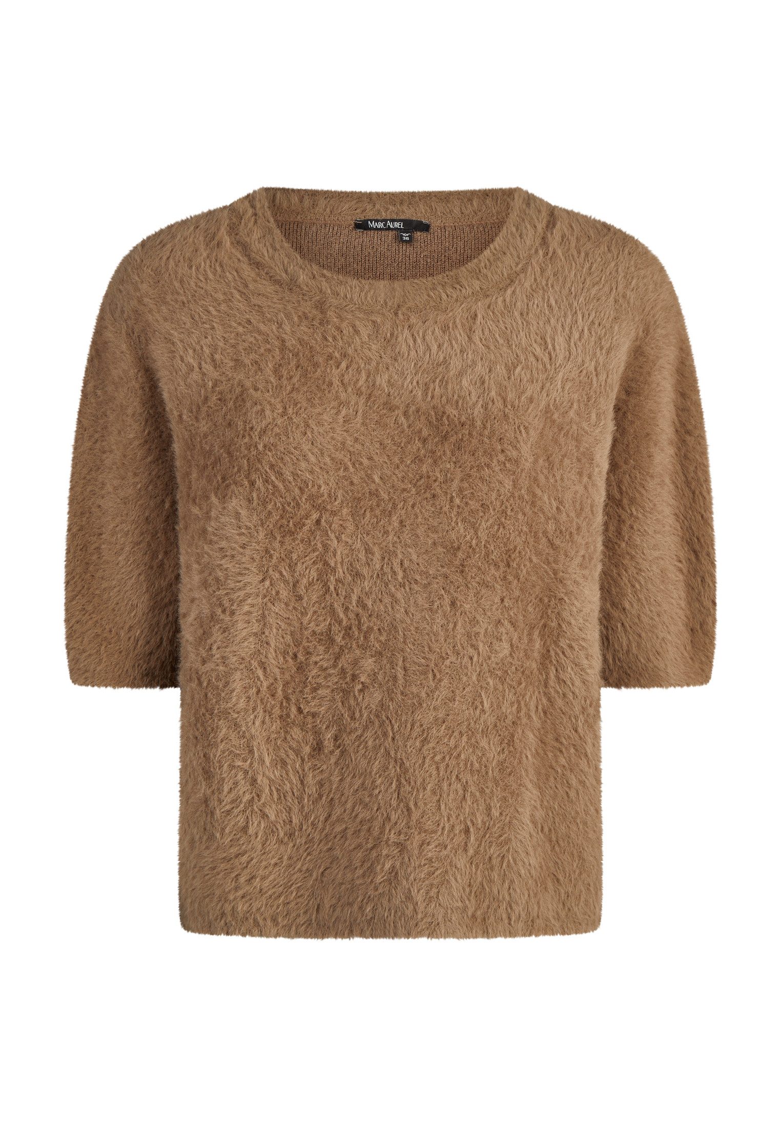 MARC AUREL Strickpullover Pullover in Pelzoptik