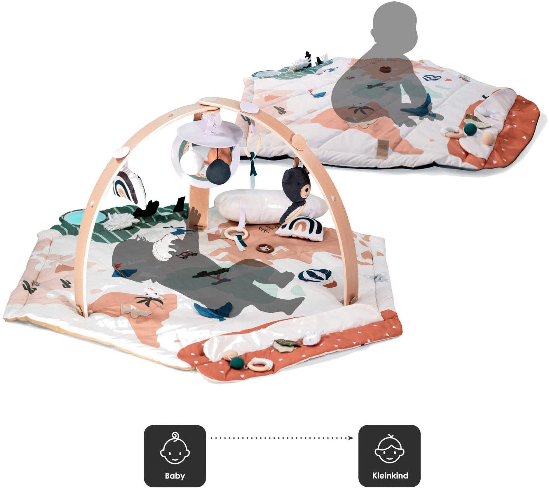 BabyGo Spielbogen Bianca World, 3D-Activity-Spielmatte