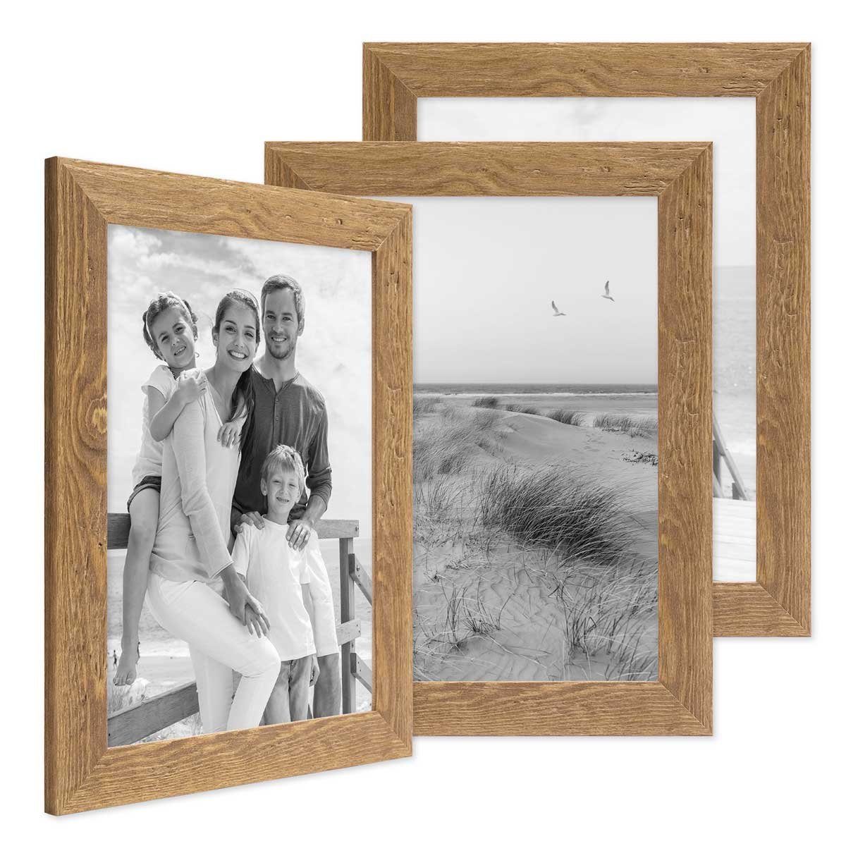 PHOTOLINI Bilderrahmen 3er Set Strandhaus Rustikal günstig online kaufen
