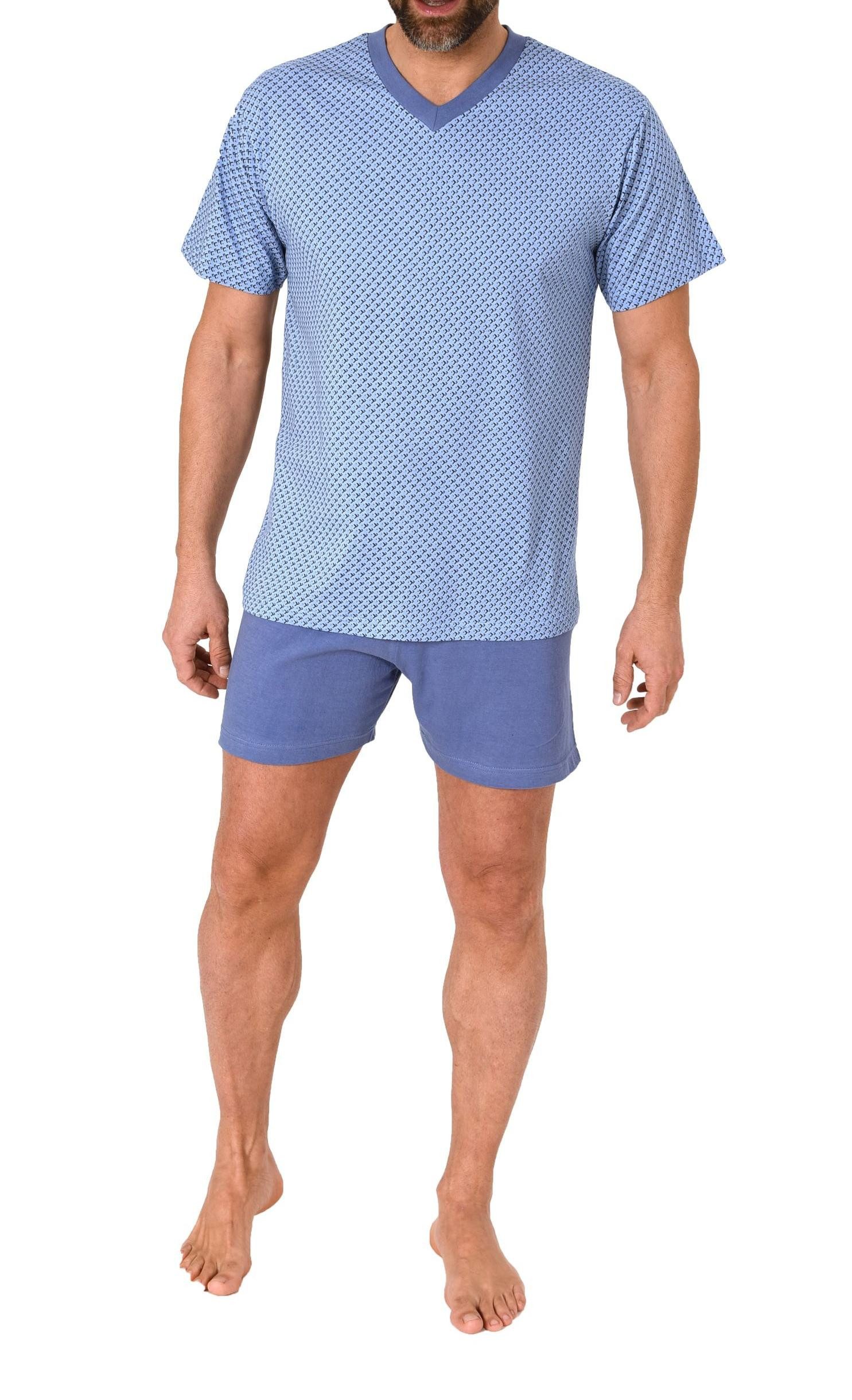 Normann Pyjama Normann Herren Schlafanzug kurz Shorty Pyjama aus 100 % Baum günstig online kaufen