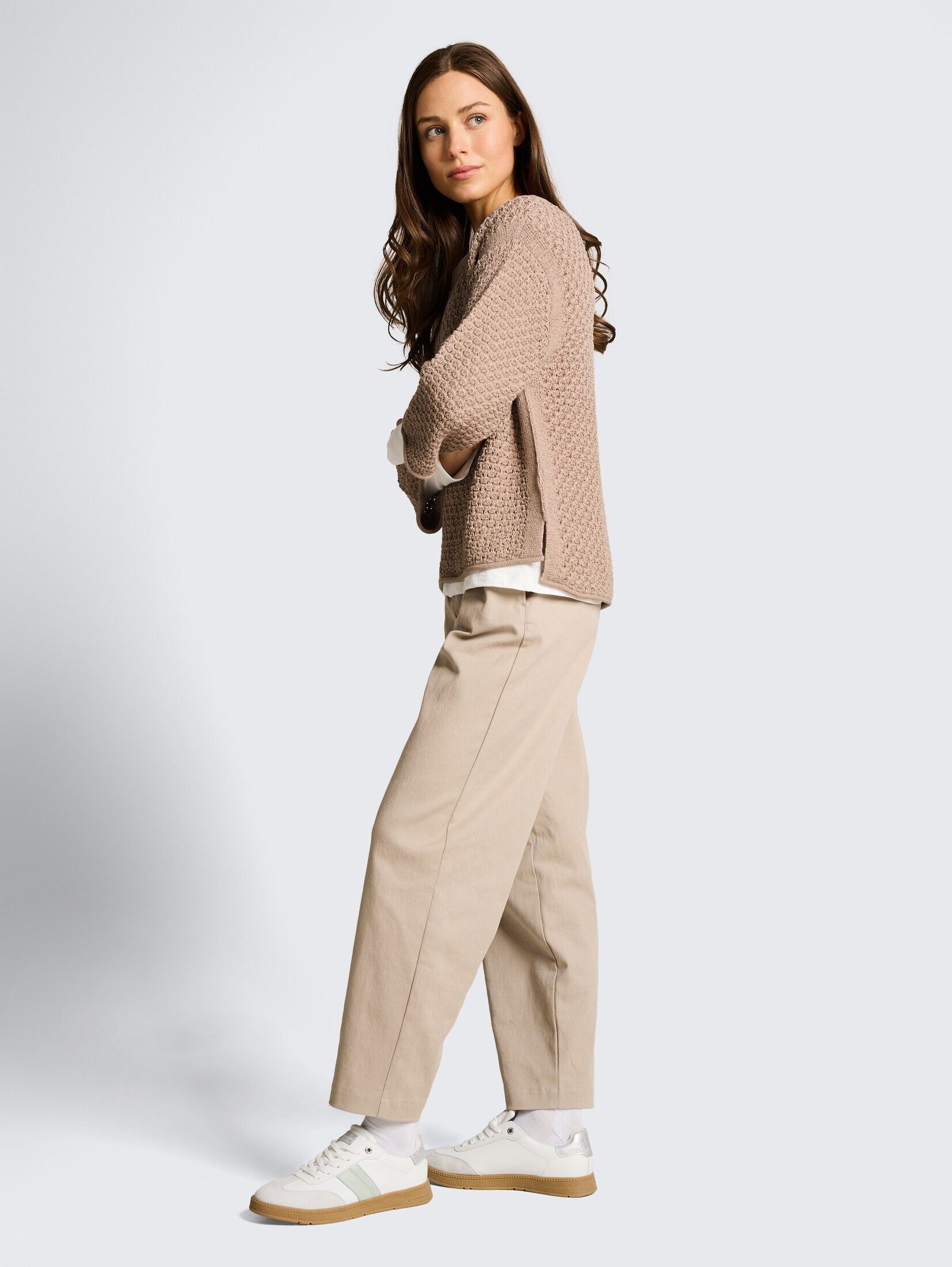 TOM TAILOR Strickpullover Pullover & Strickjacken Loose Fit Strickpullover mit Lochmuster