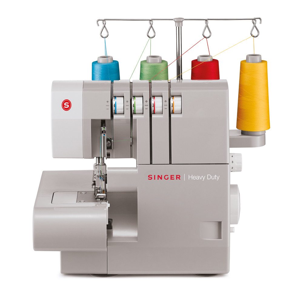 American Home Overlock-Nähmaschine AH100 – Tragbar, Mit 4/3/2 Fadenfunktion, Differentialvorschub & Zubehörset