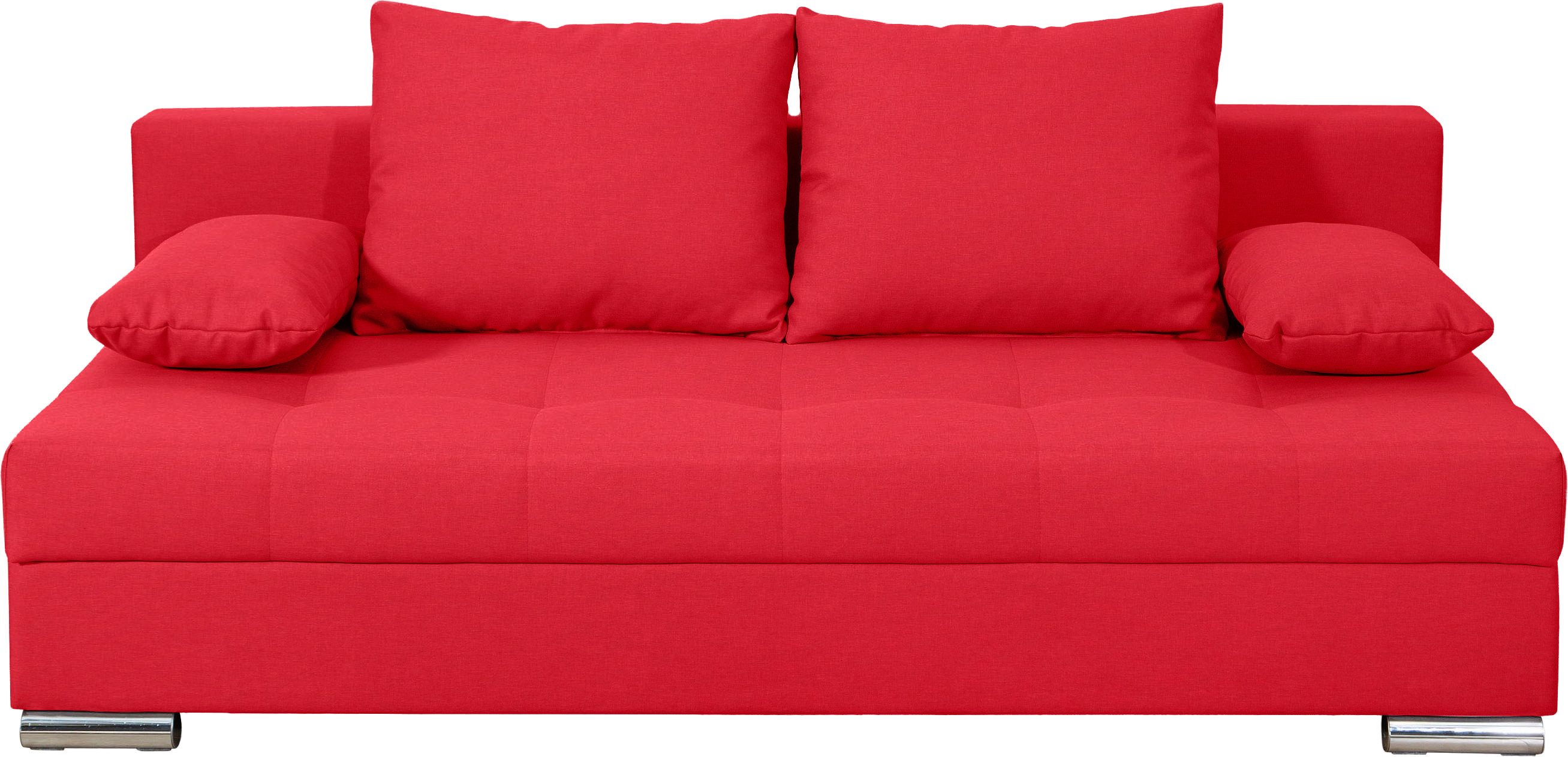 COLLECTION AB Schlafsofa Tania, B: 194 cm, Liegel. 140x194 cm, komfortabler Sitzkomfort: Federkern-Polsterung, inklusive Rückenkissen