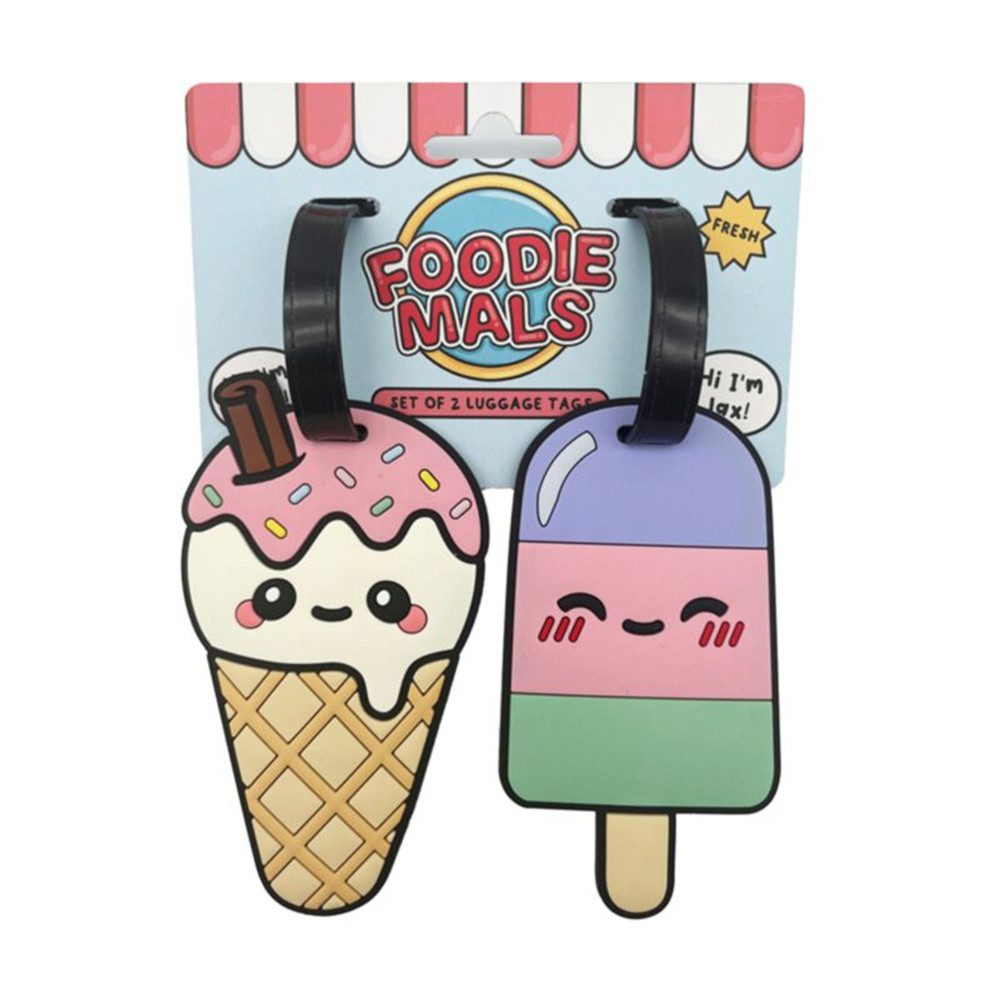 Puckator Gepäckanhänger Eiscreme (Set, 2-St., Taschenanhänger) Kofferanhänger, Namensschild