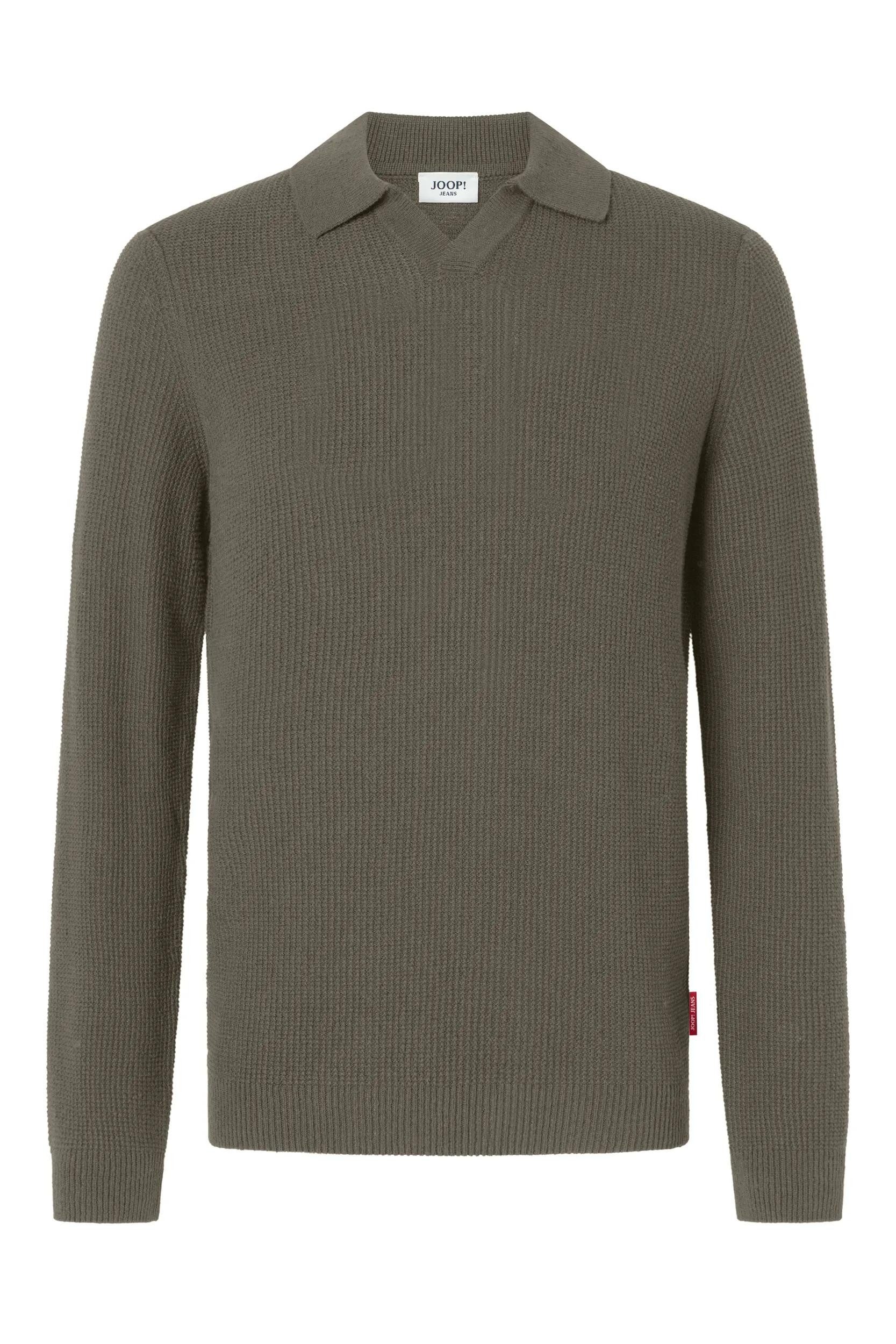 Joop Jeans Polokragenpullover Ove mit feinem Strukturmuster