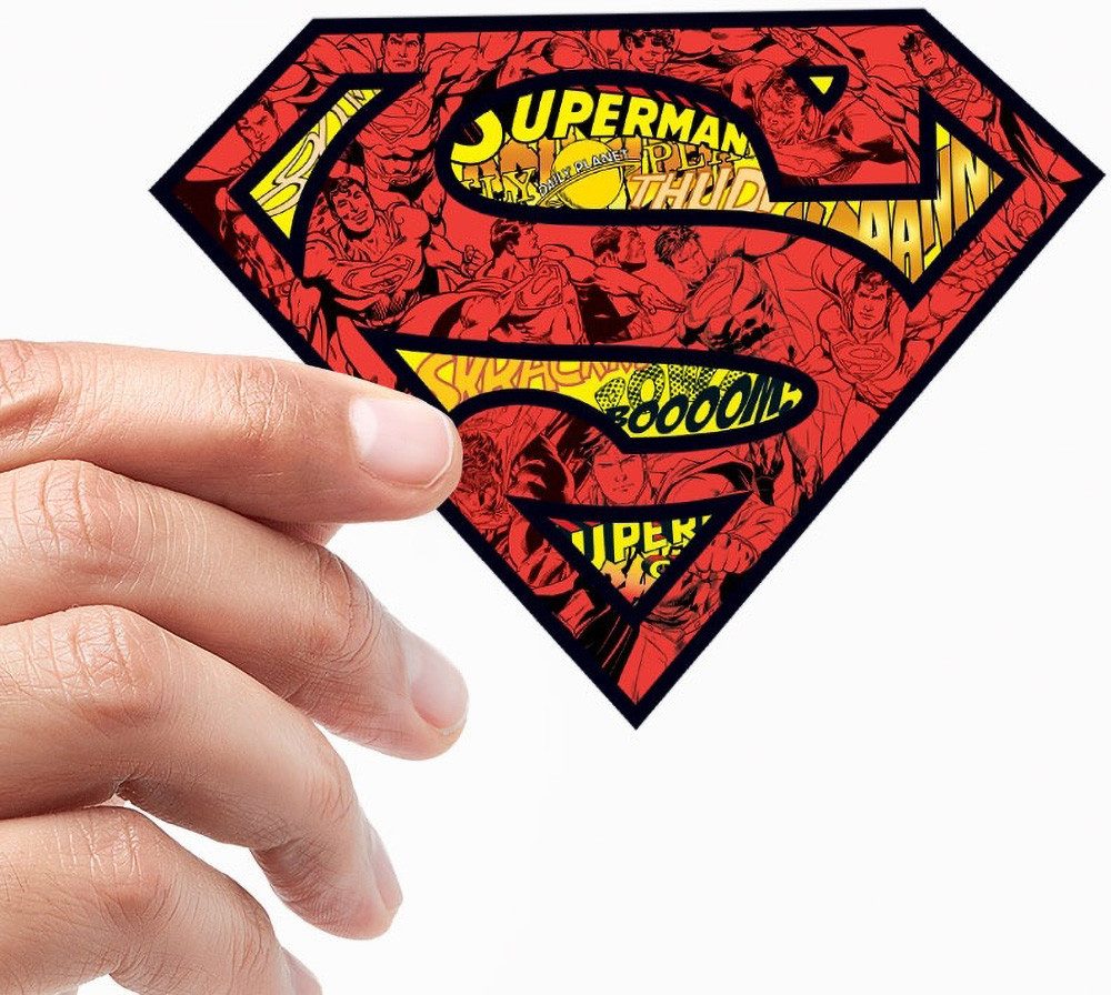 Superman Aufkleber Mash-Up Shield Sticker