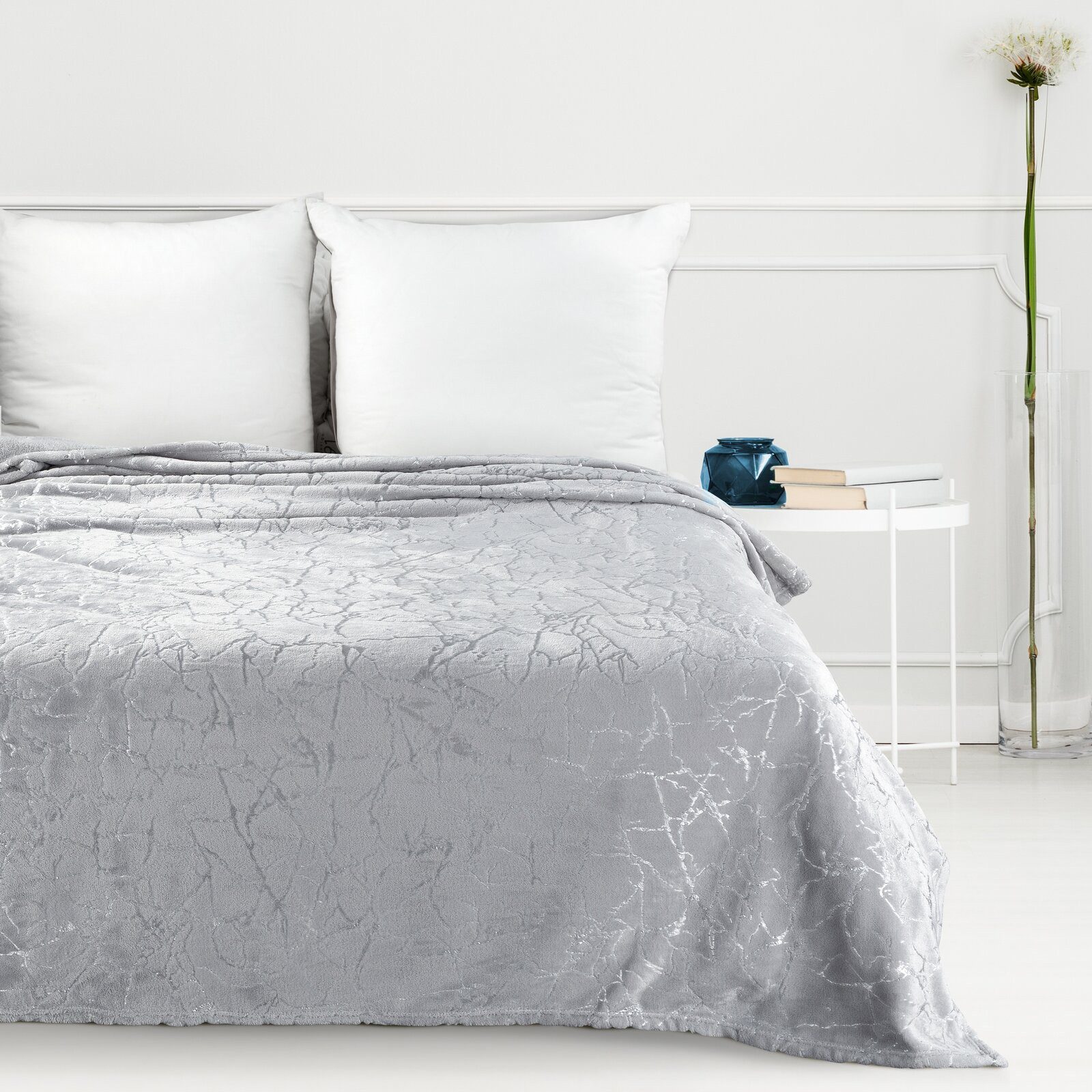 Wohndecke MARMOR, Eurofirany, 150x200 goldenes Marmor-Muster, günstig online kaufen