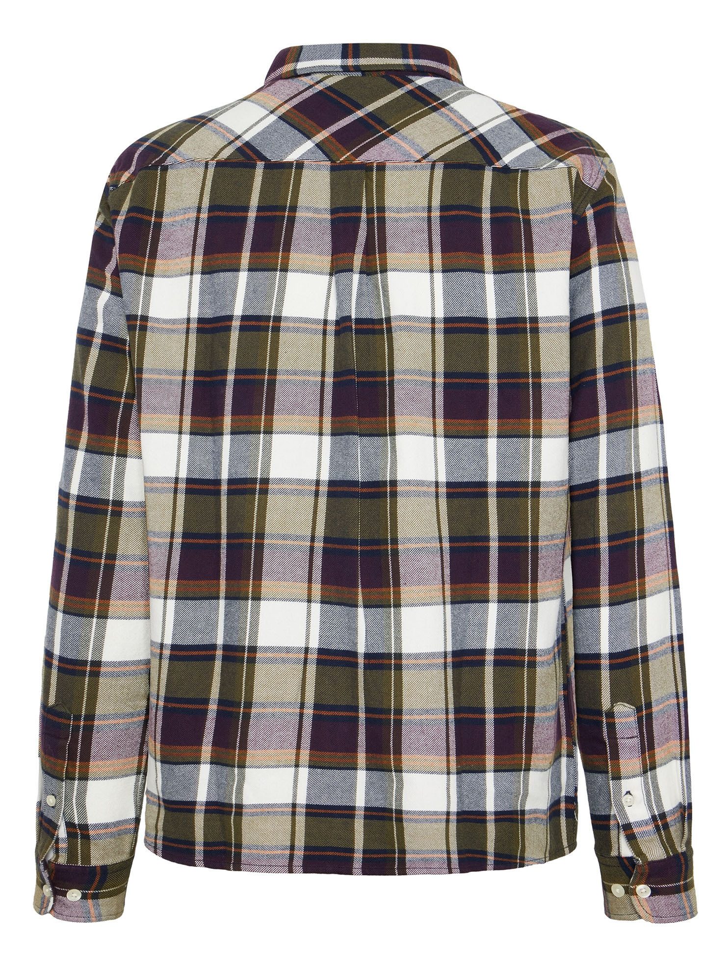 KnowledgeCotton Apparel Langarmhemd Organic Cotton Checked Flannel Shirt