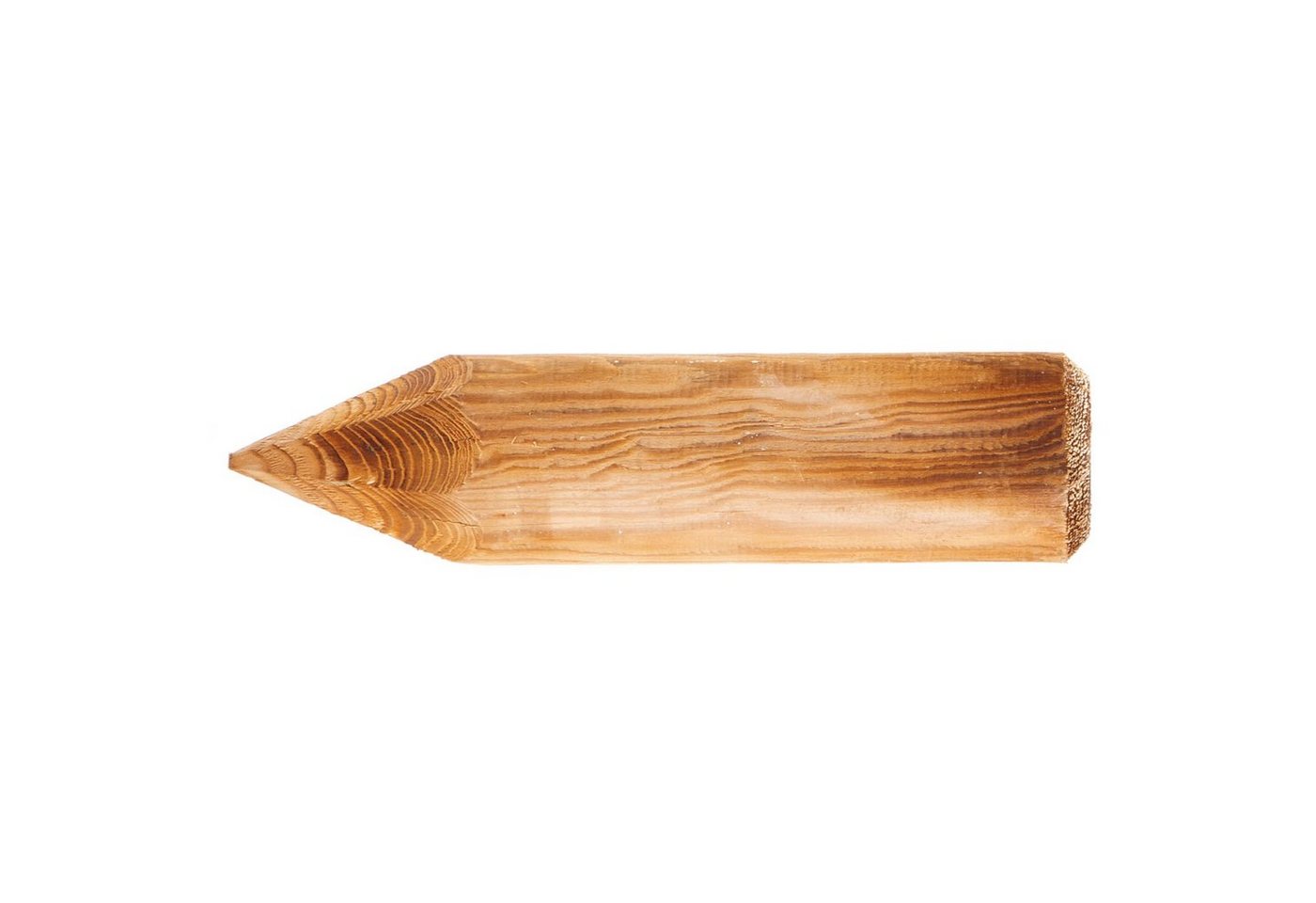 Thumbnail - BooGardi Palisade Palisaden Holz spitz, LxH: 40x6 cm, Ø6/8/10cm Baumpfähle Holzpfähle Zaunpfähle rund