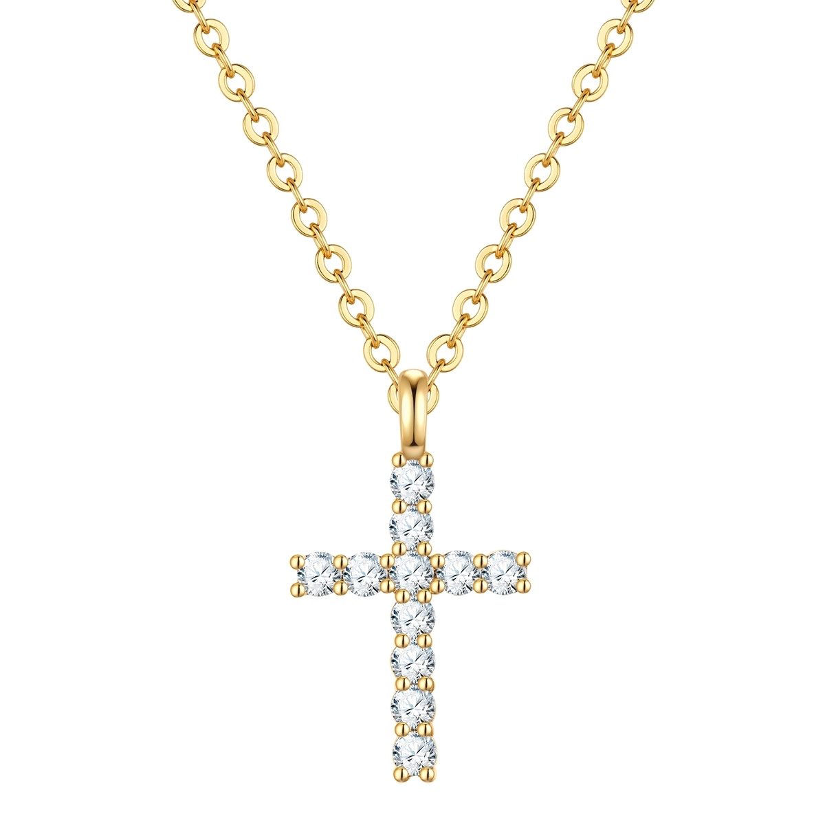 Lulu & Jane Collier Kreuz gelbgold günstig online kaufen