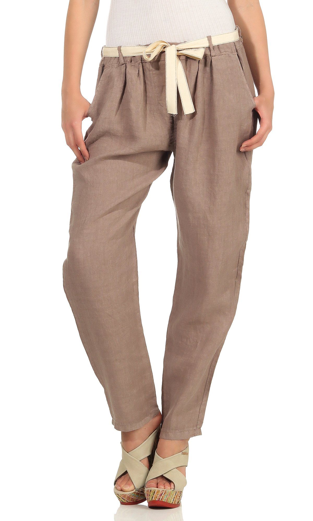 Mississhop Leinenhose Leinenhose 100 % Leinen günstig online kaufen