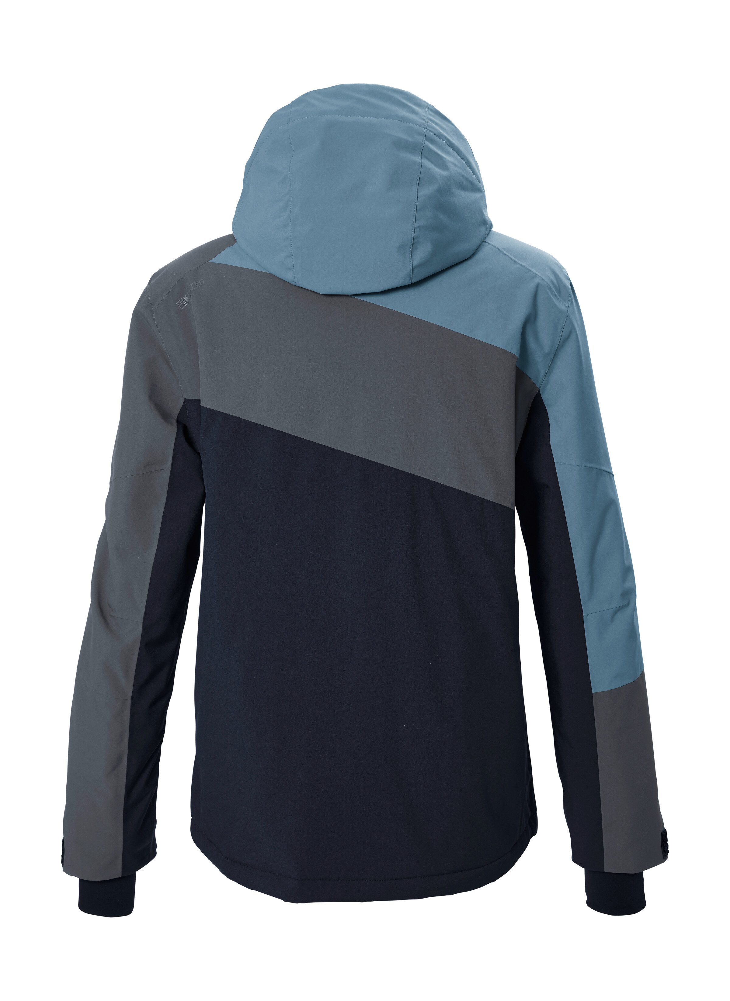 Killtec Skijacke KSW 89 MN SKI JCKT Mehrfarbige, wasserdichte Skijacke mit abnehmbarer Kapuze