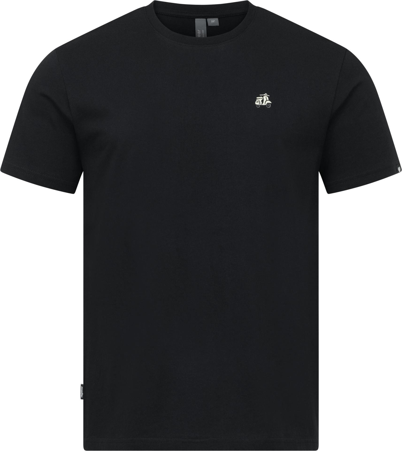 Ragwear T-Shirt Samms F Gots YOUMODO Kurzärmliges Shirt mit Retro-Roller-Stickerei