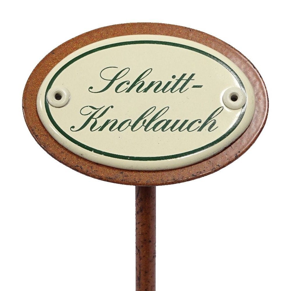 Linoows Gartenstecker Kräuterschild Schnittknoblauch, Kräuterstecker (Packu günstig online kaufen